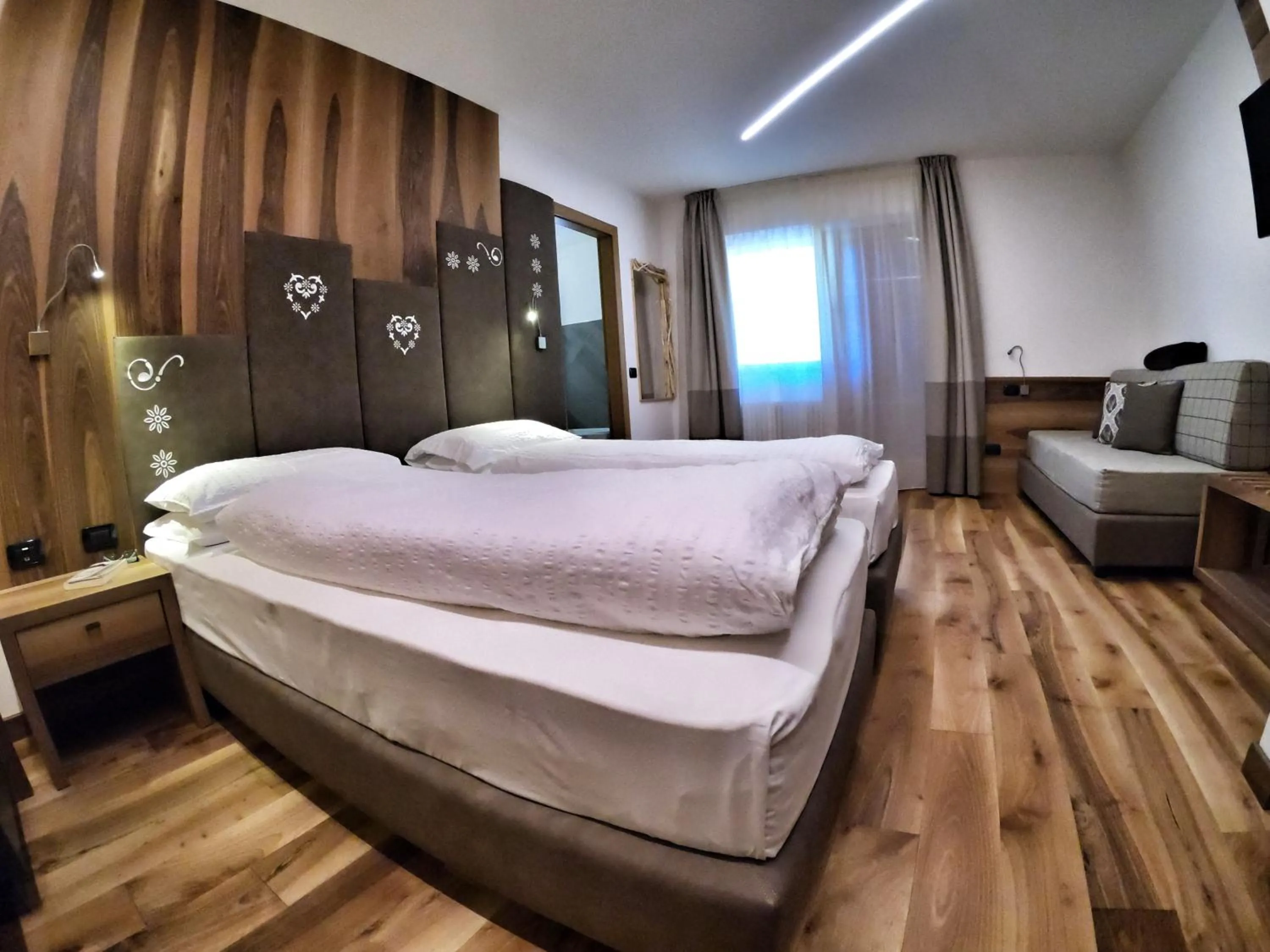 Bed in Hotel Cristallo