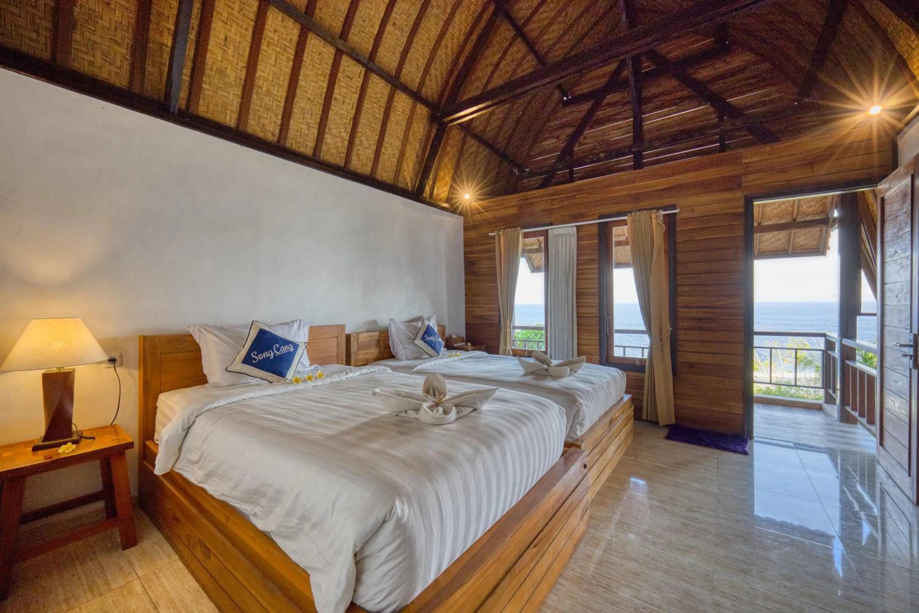 Bed in Song Cang Bungalow