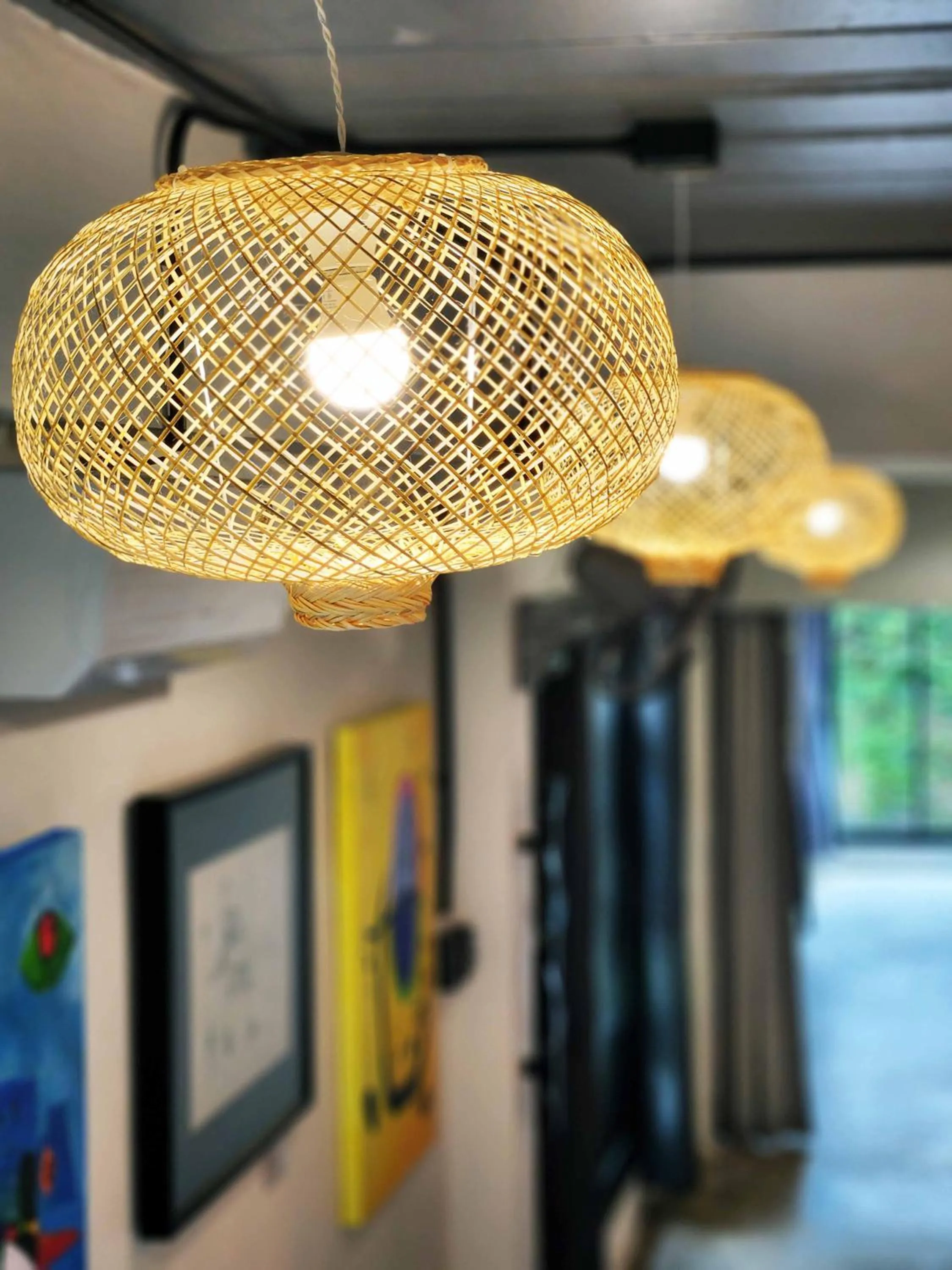 Decorative detail in Baan Mai Kradan Hostel Chiang Rai