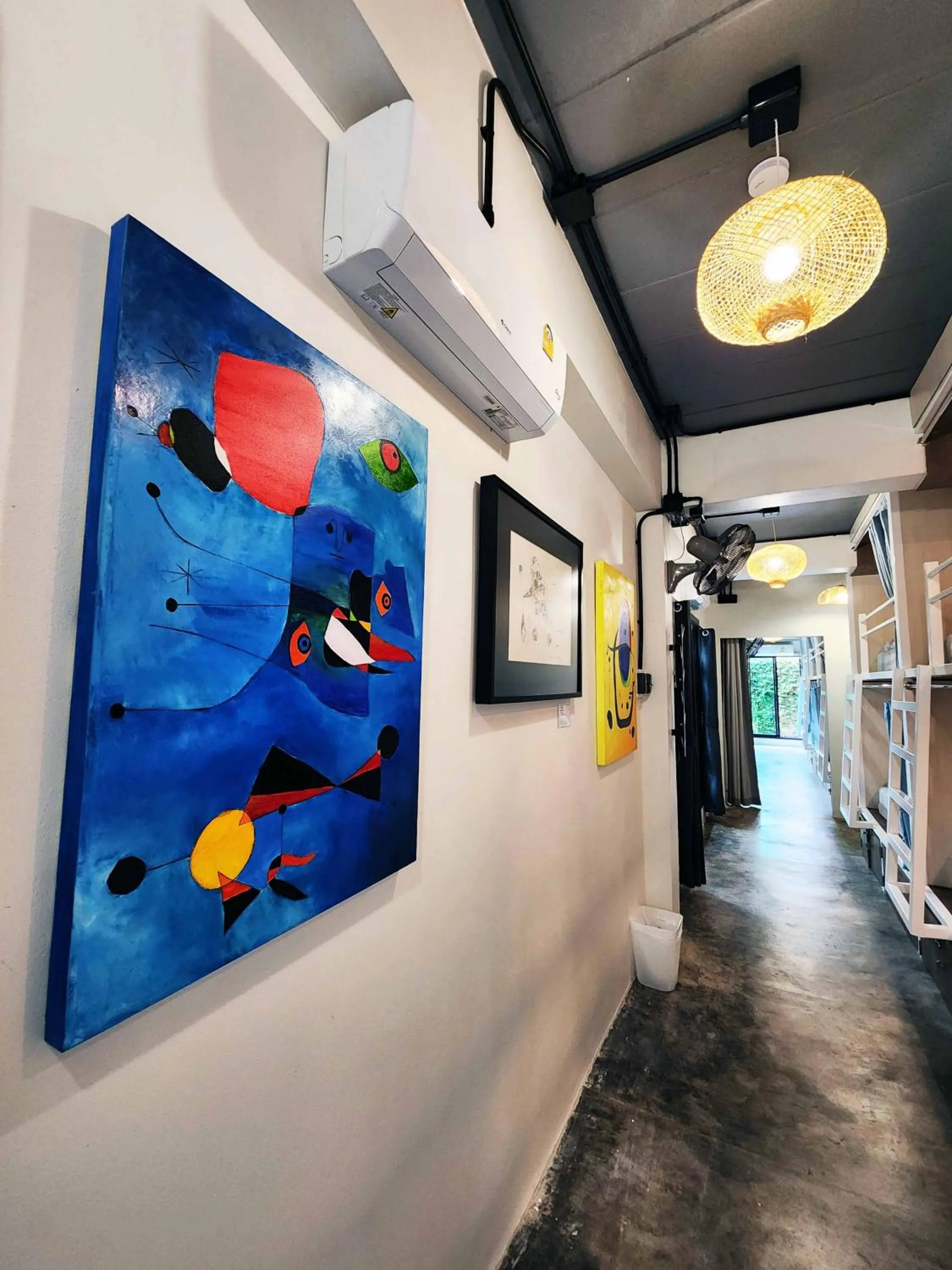 Decorative detail in Baan Mai Kradan Hostel Chiang Rai