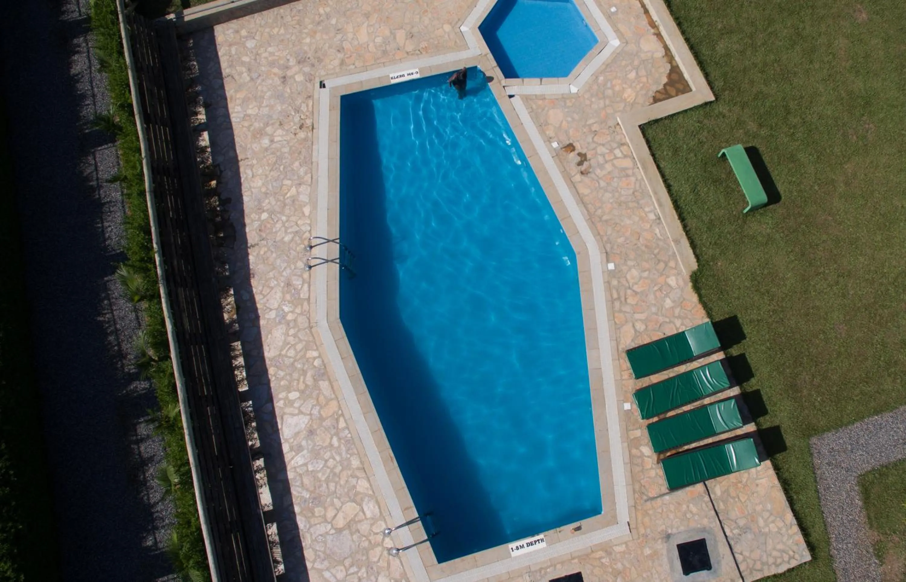 Pool view in Buvi Lodge Limited