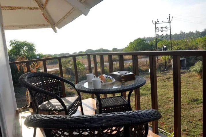 Balcony/Terrace in Exotica Beach Retreats Diveagar