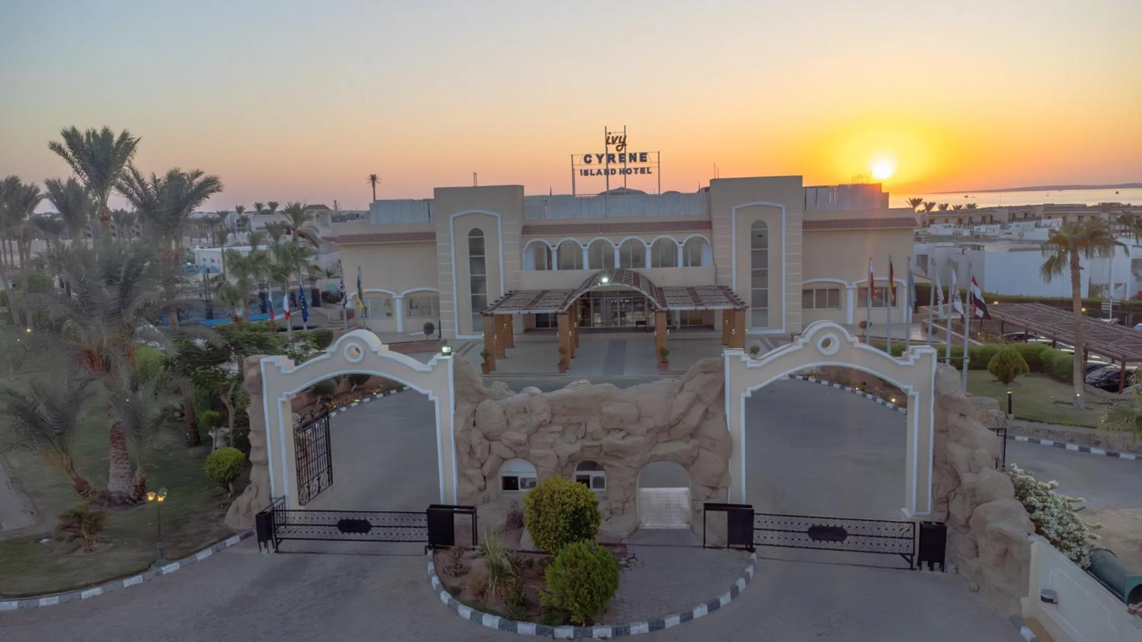Facade/entrance in Ivy Cyrene Island Aqua Park Resort