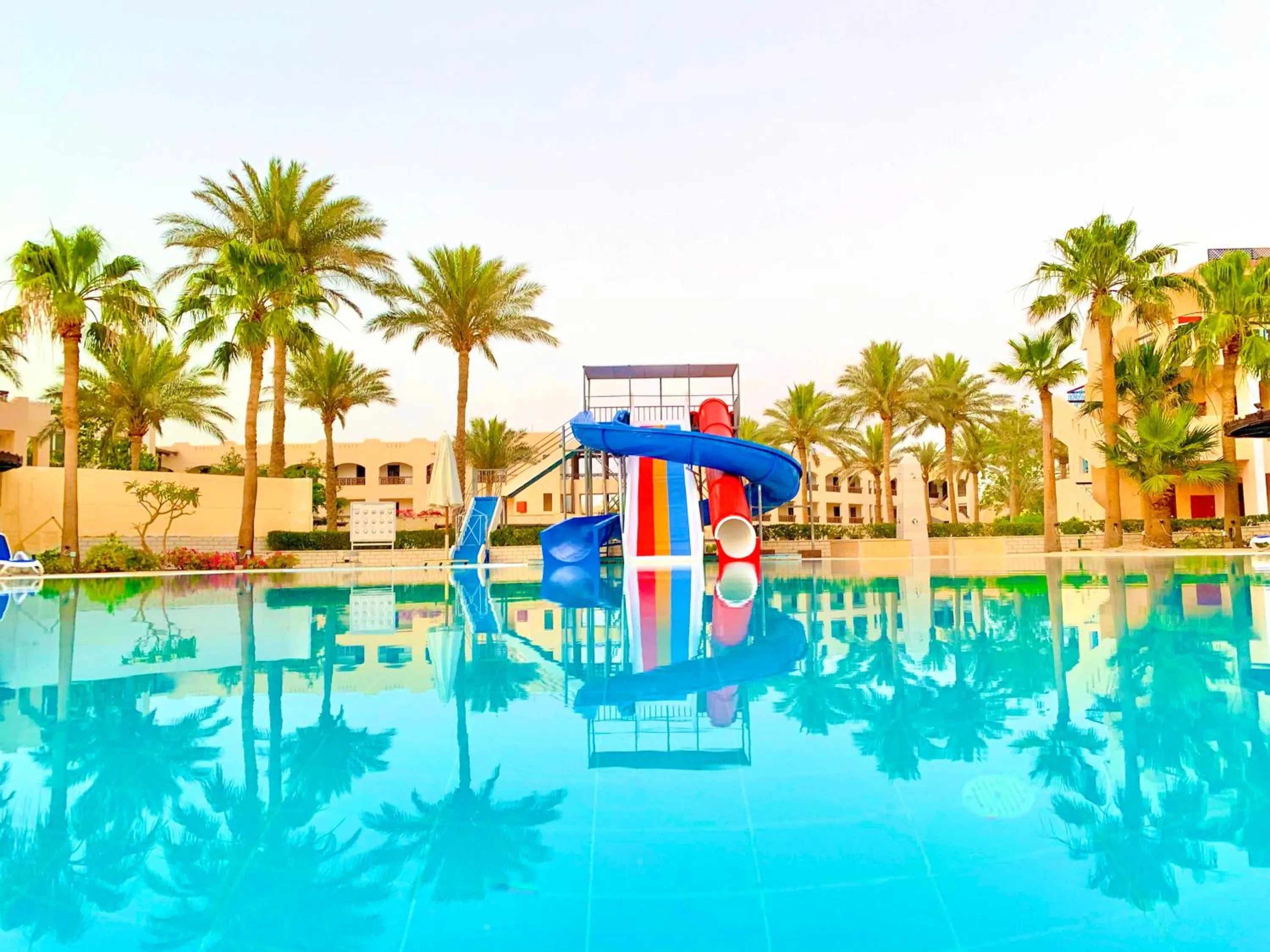 Swimming pool in Ivy Cyrene Island Aqua Park Resort