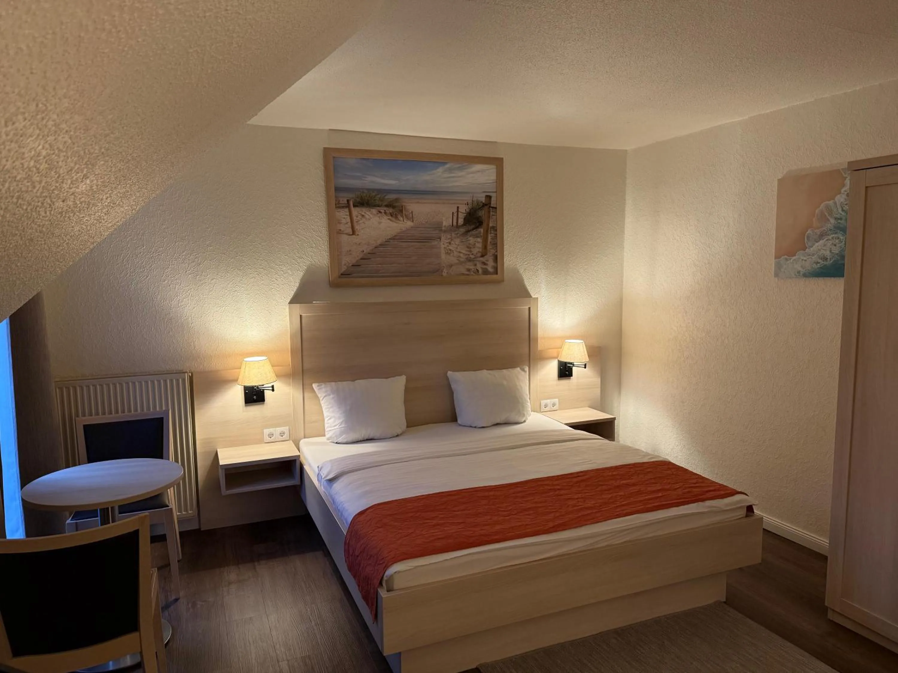 Bedroom, Bed in Hotel Up´n Diek