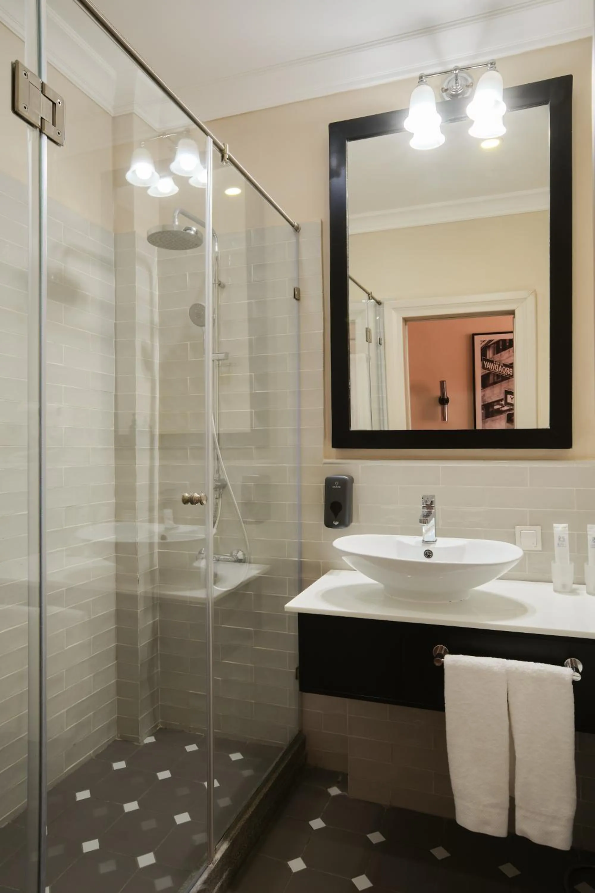 Shower in Madison Ave Hotel Bishkek