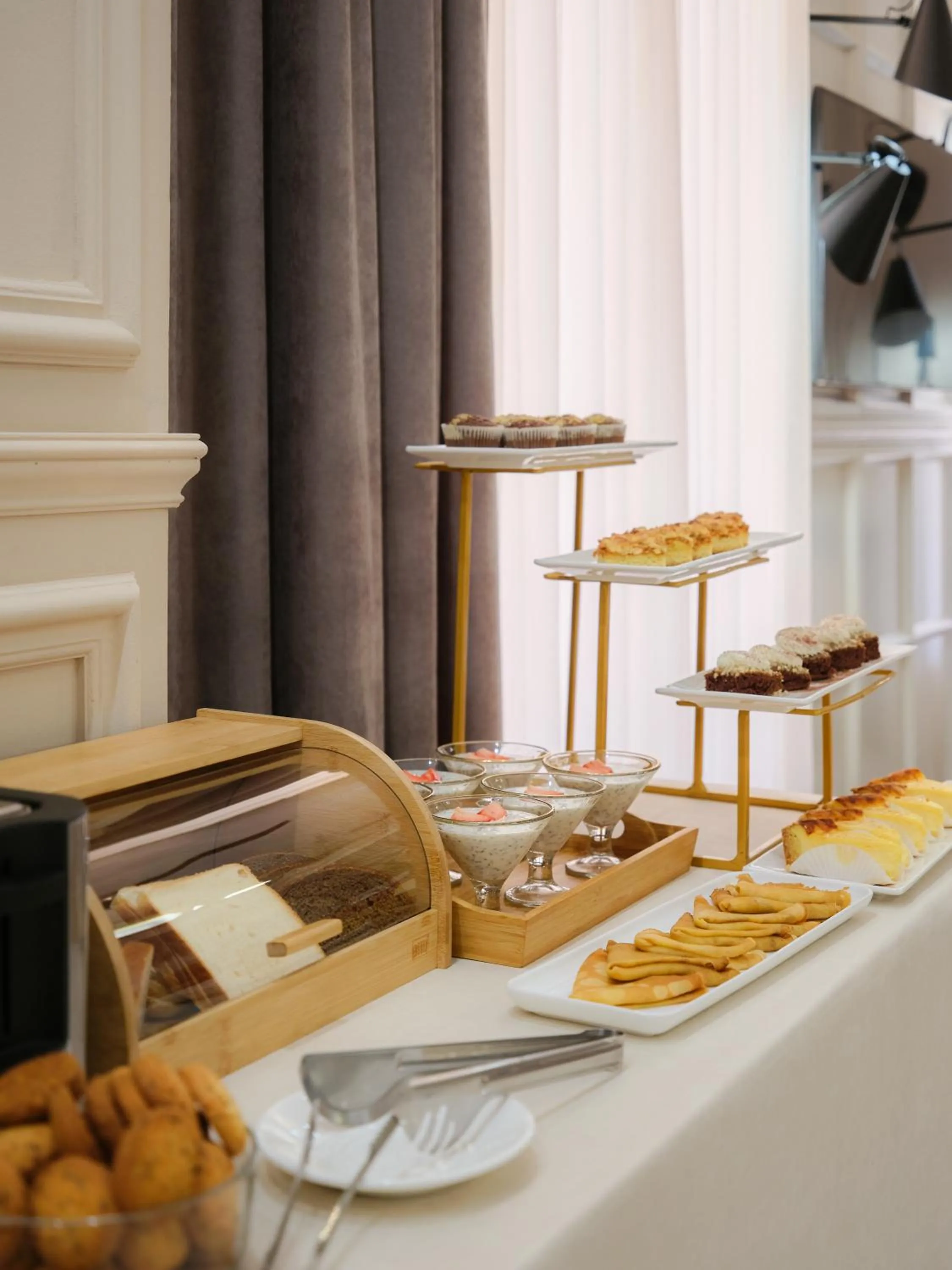 Buffet breakfast in Madison Ave Hotel Bishkek