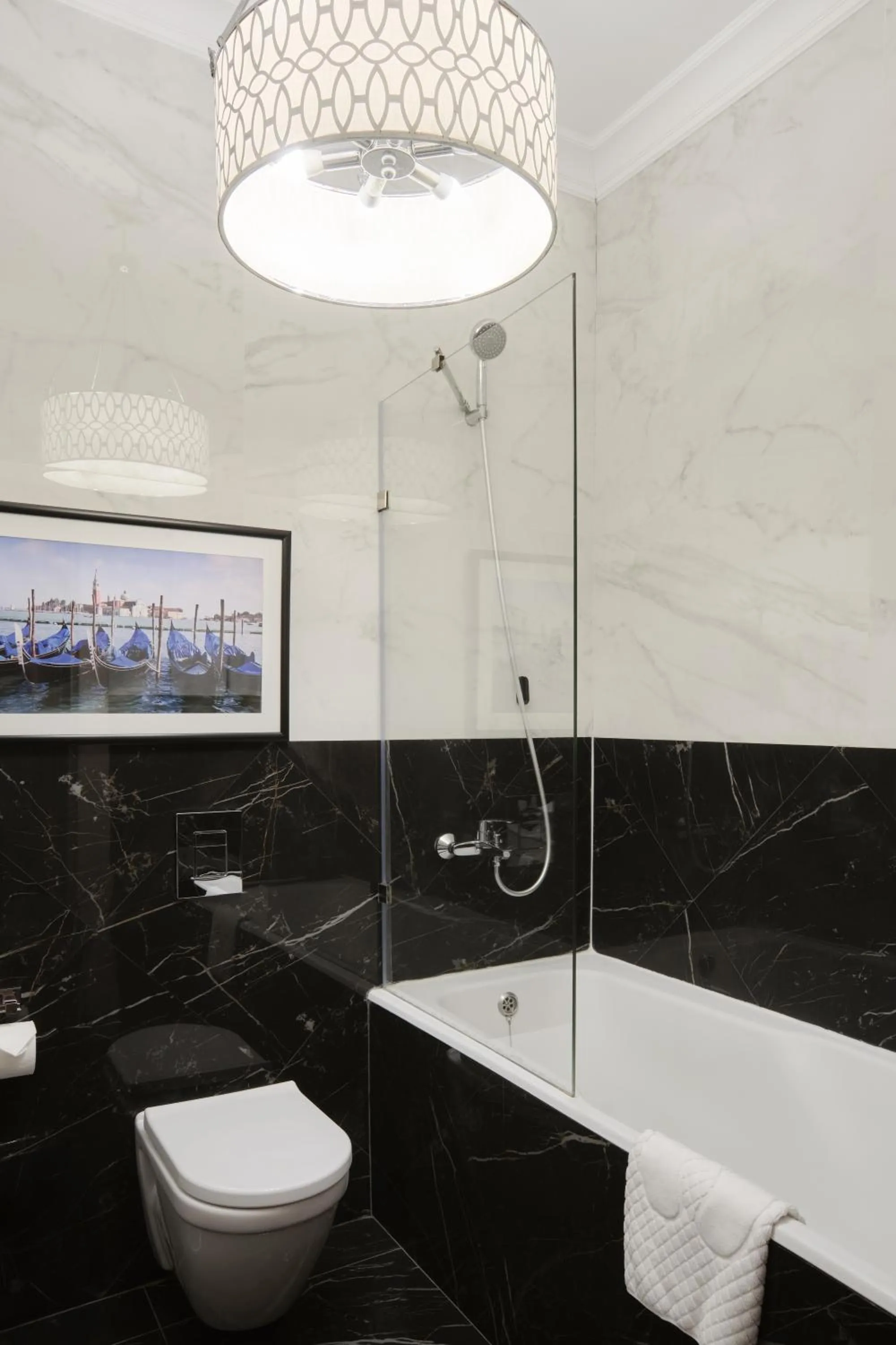 Toilet in Madison Ave Hotel Bishkek