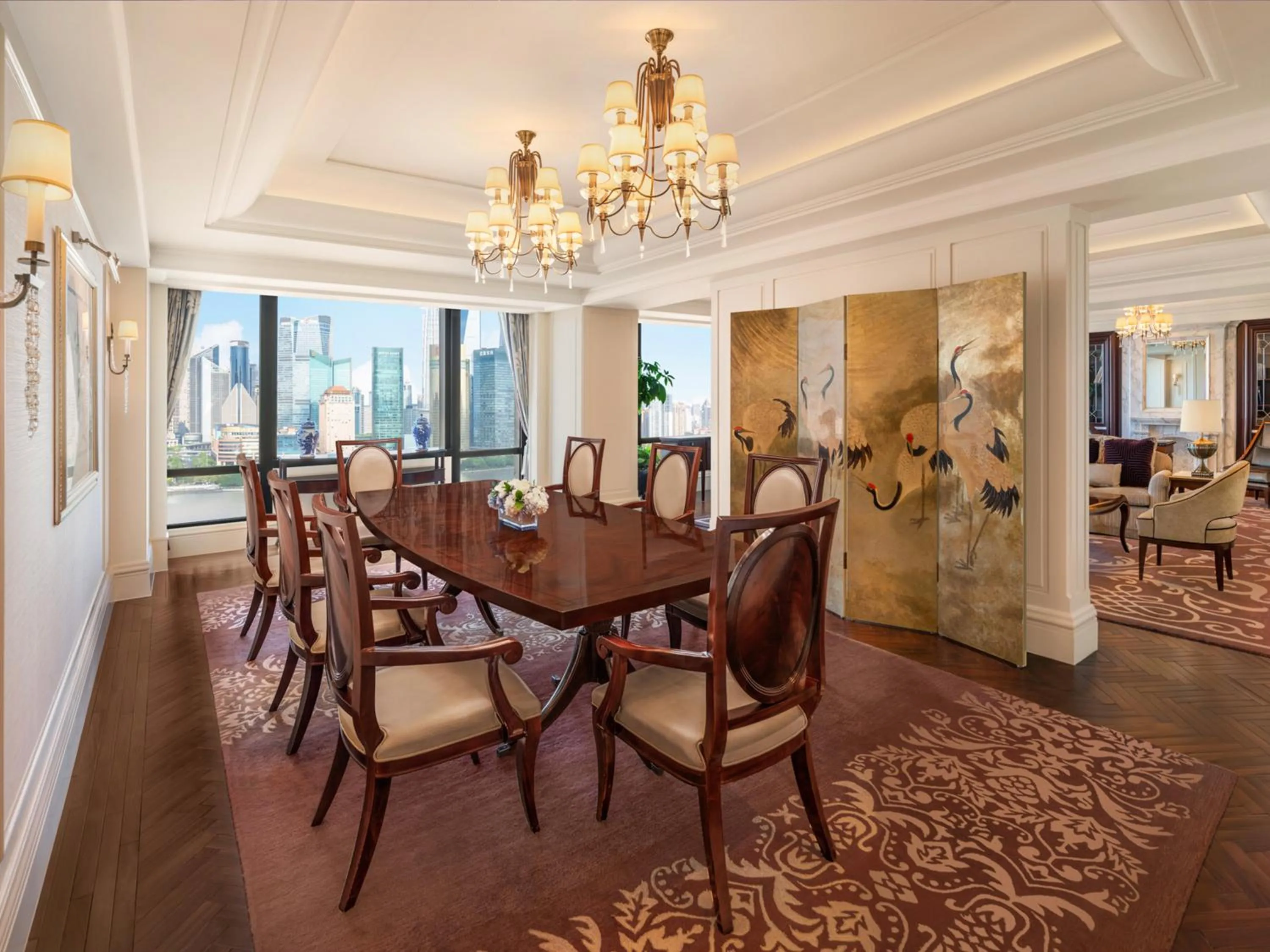 Living room in Waldorf Astoria Shanghai on the Bund