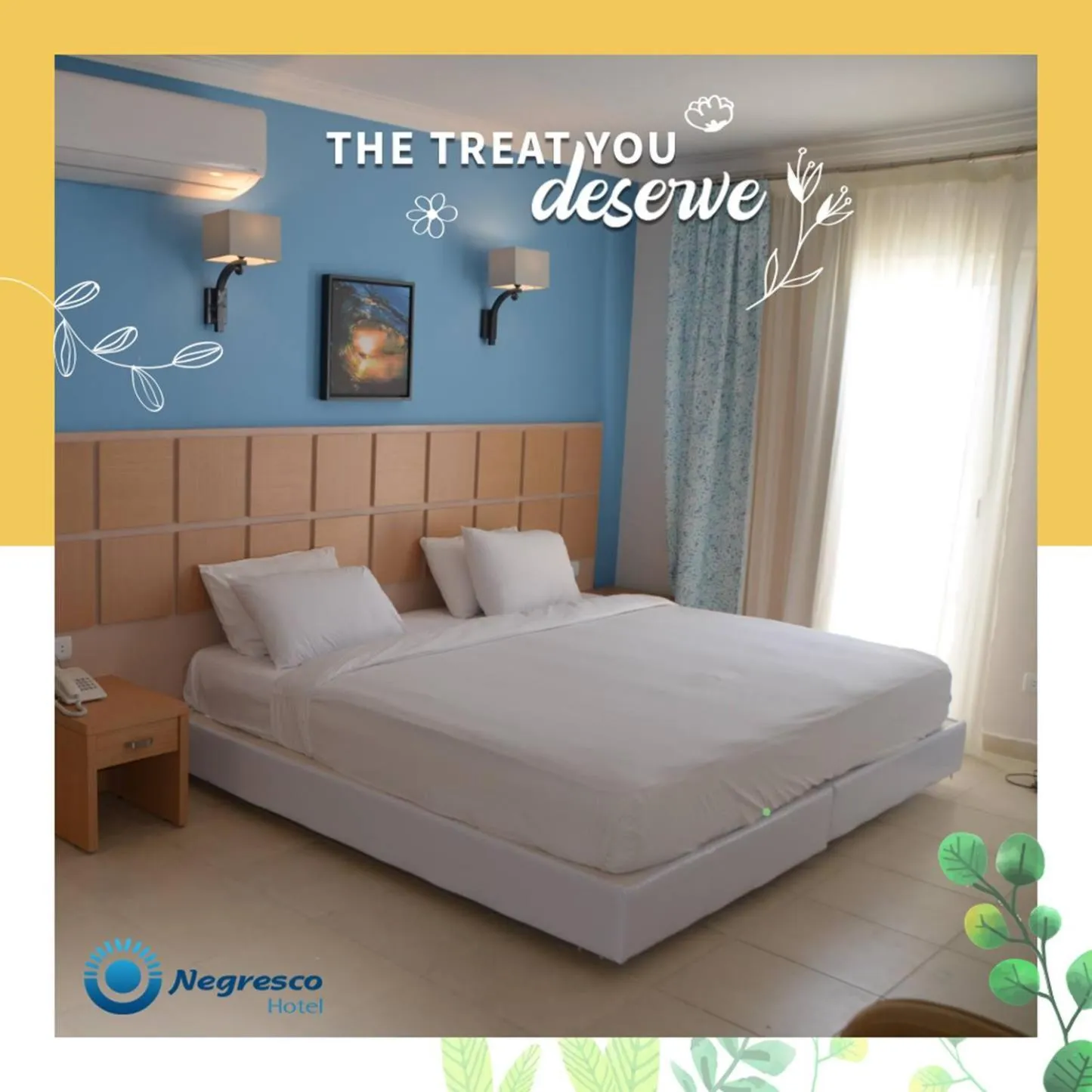 Bed in Negresco Hotel