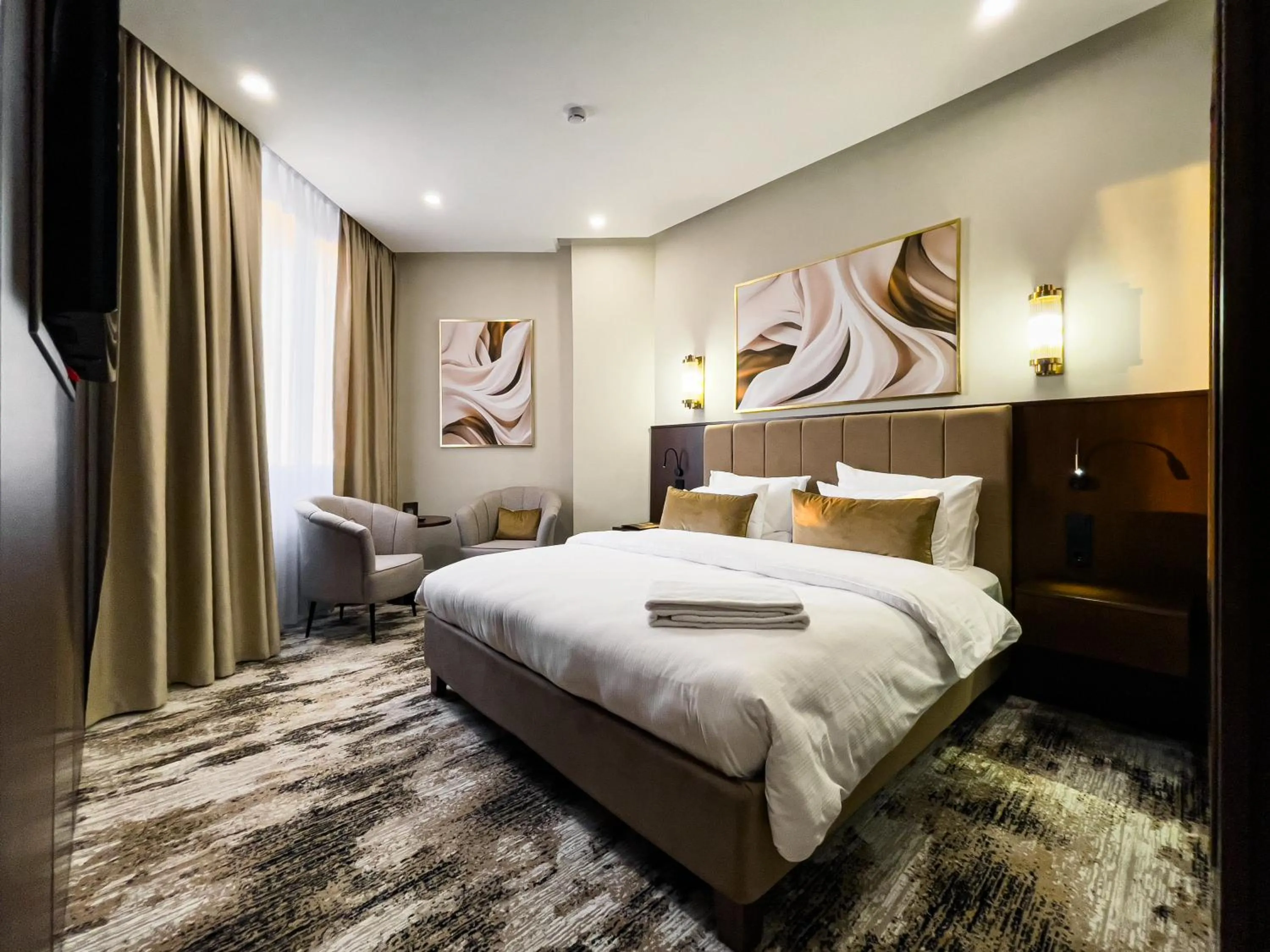 Bedroom, Bed in Kazakhstan Hotel