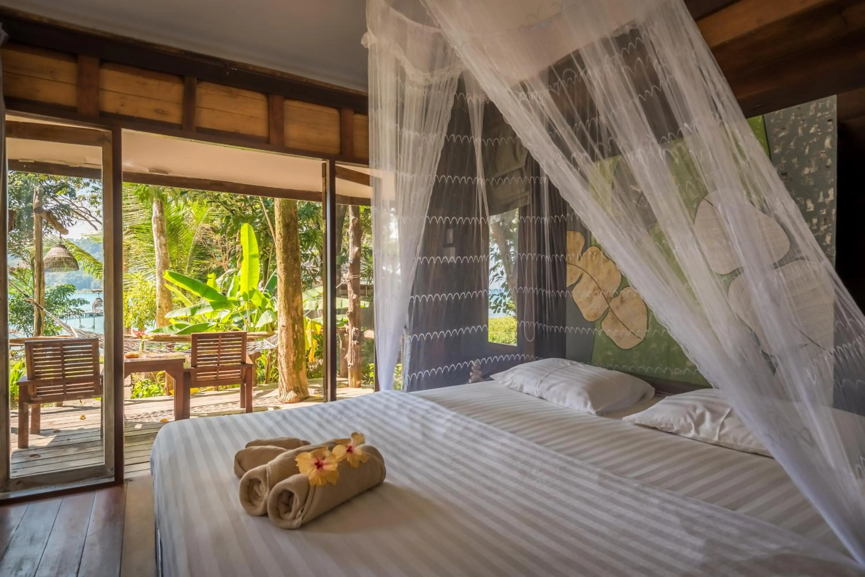 Bed in Koh Kood Resort