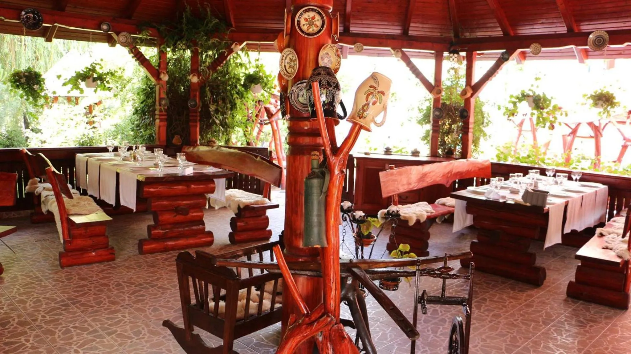 Garden in Hotel Carpati