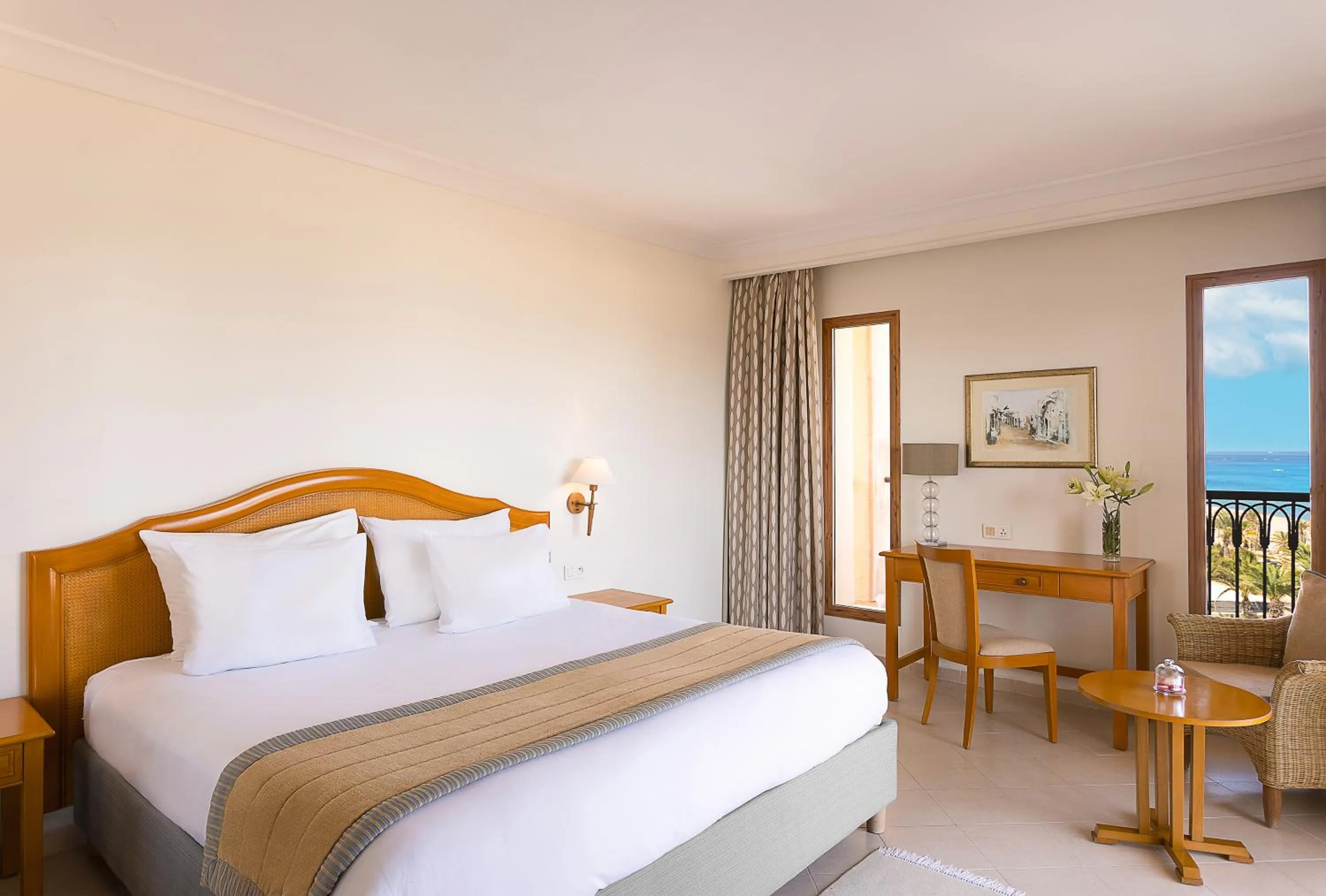 View (from property/room), Bed in Mövenpick Resort & Marine Spa Sousse