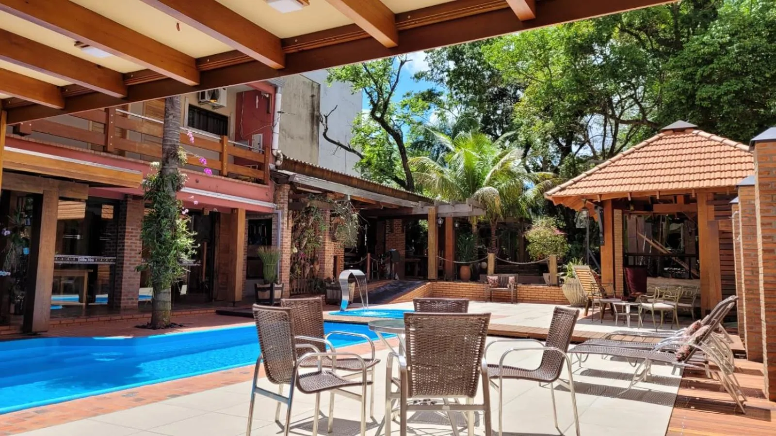 Pool view in Pousada Sonho Meu Foz