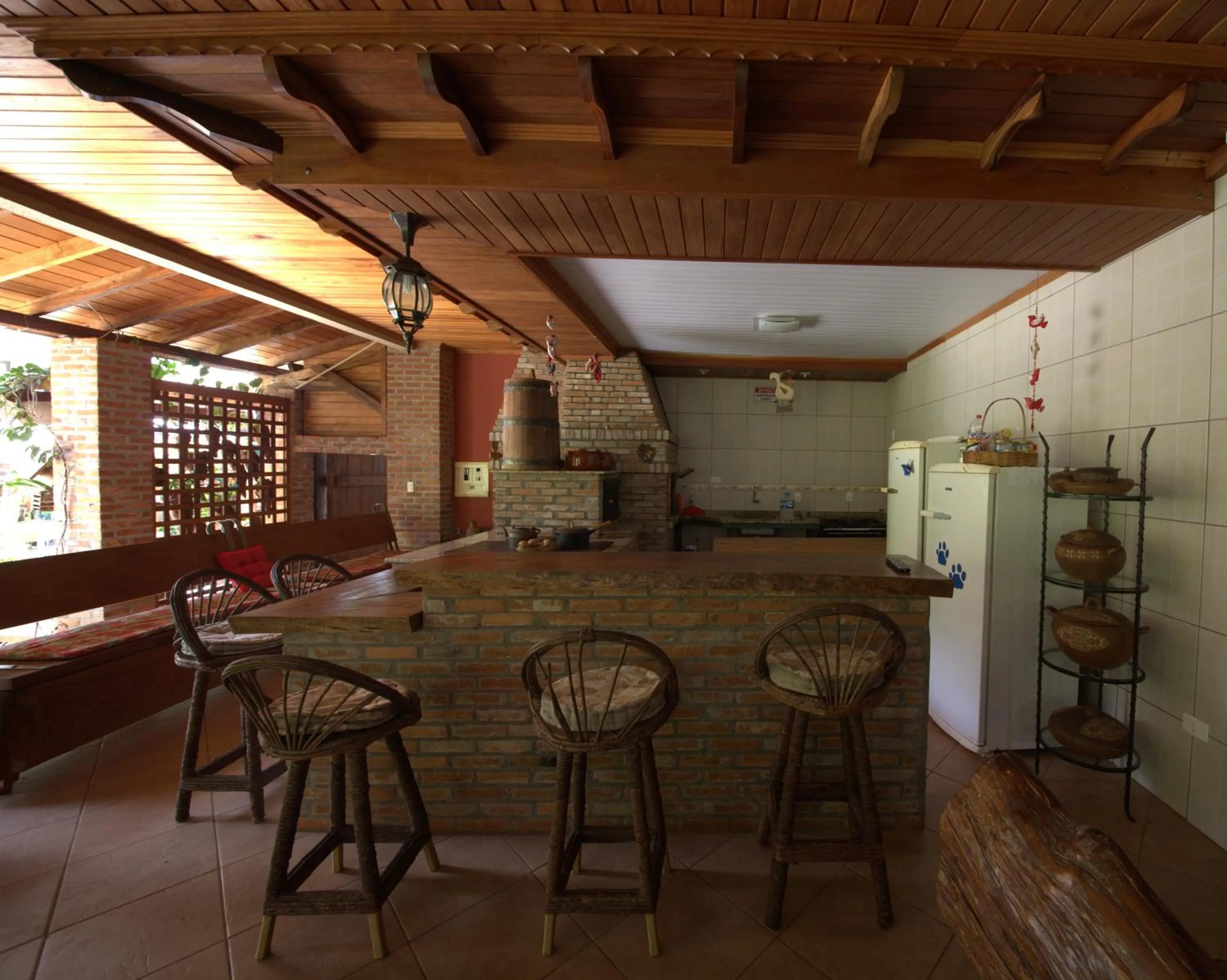 Kitchen or kitchenette in Pousada Sonho Meu Foz