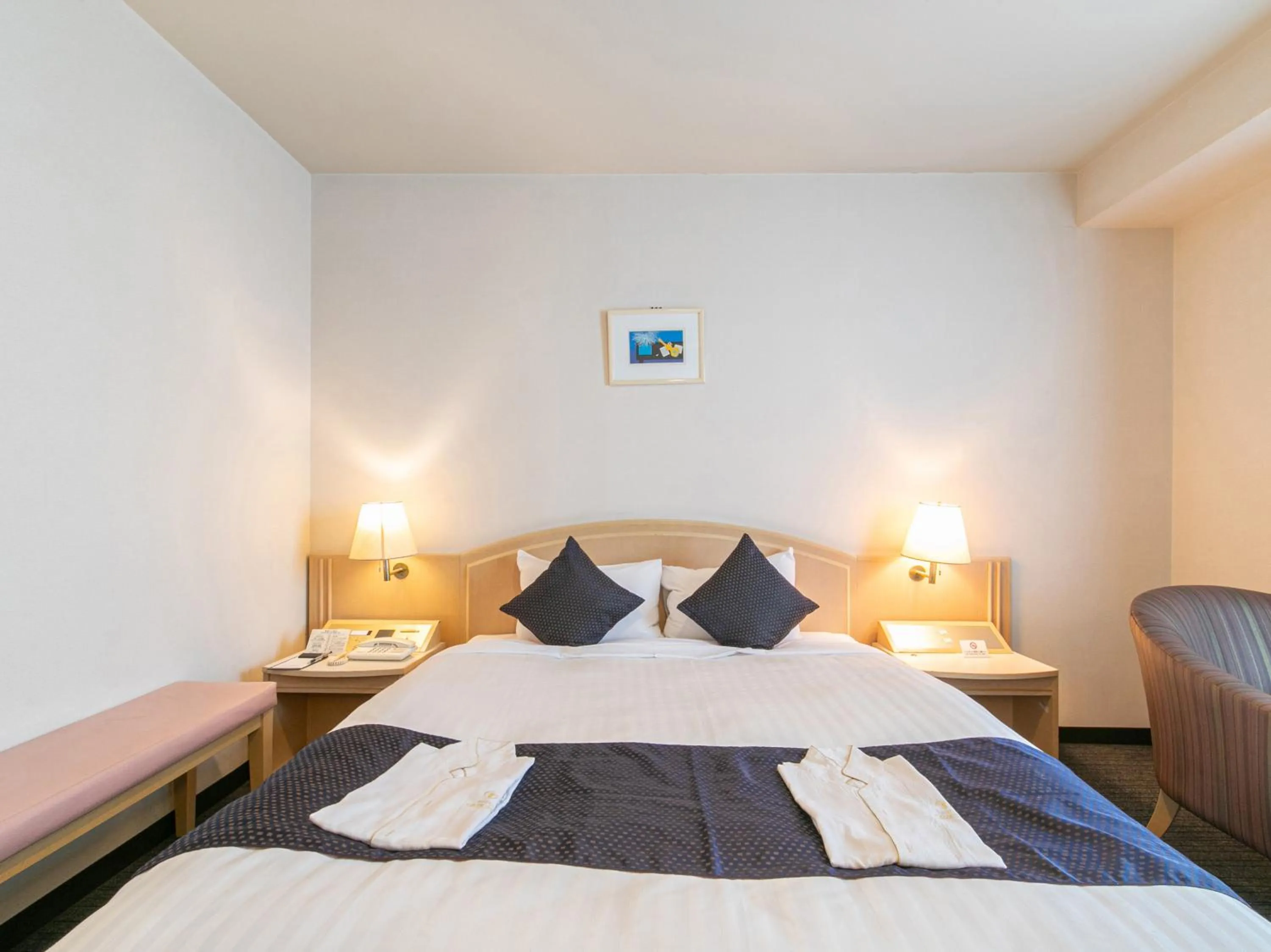 Bed in Hotel Verfort Hyuga