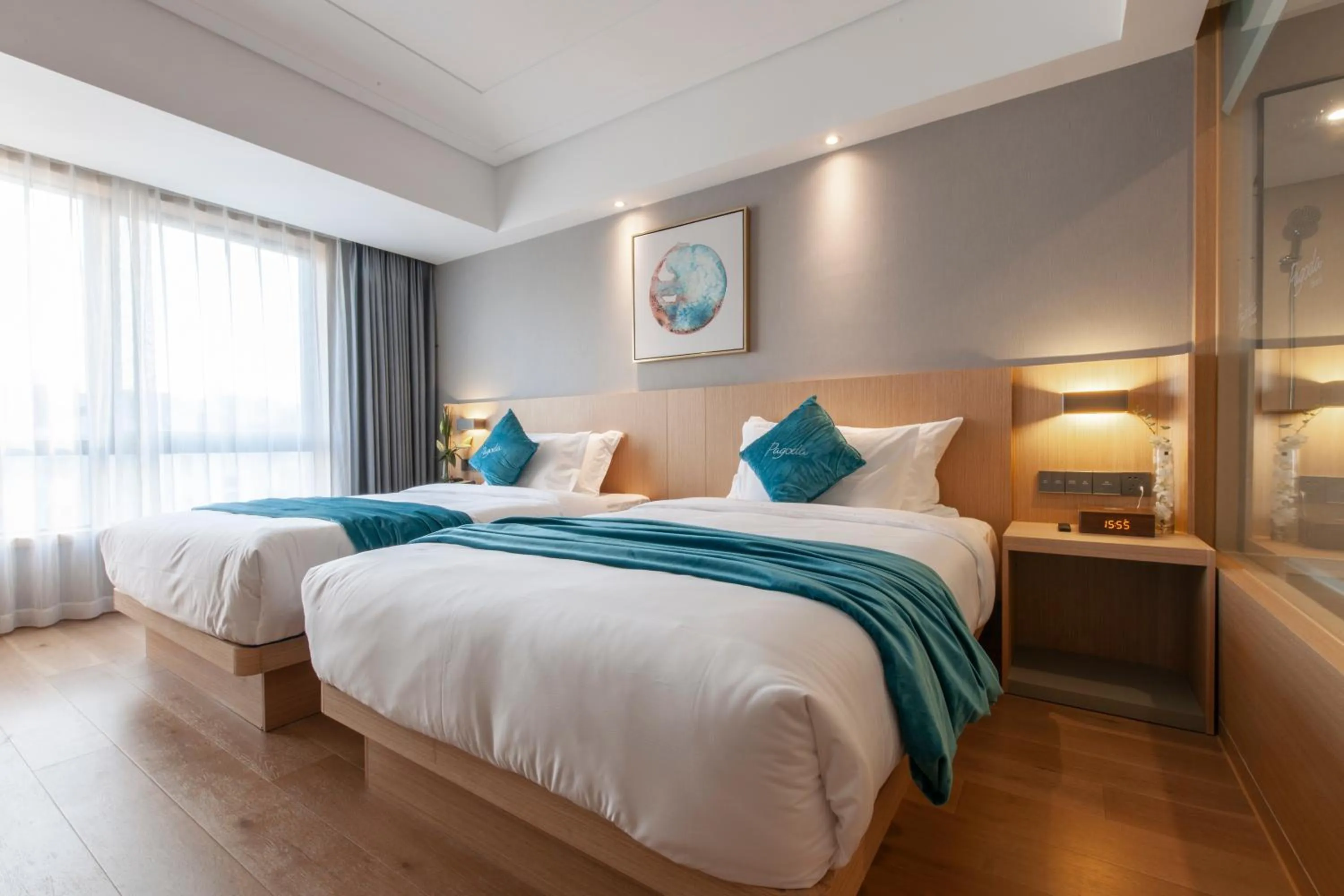 Bed in Radisson Blu Hotel Shanghai Hong Quan