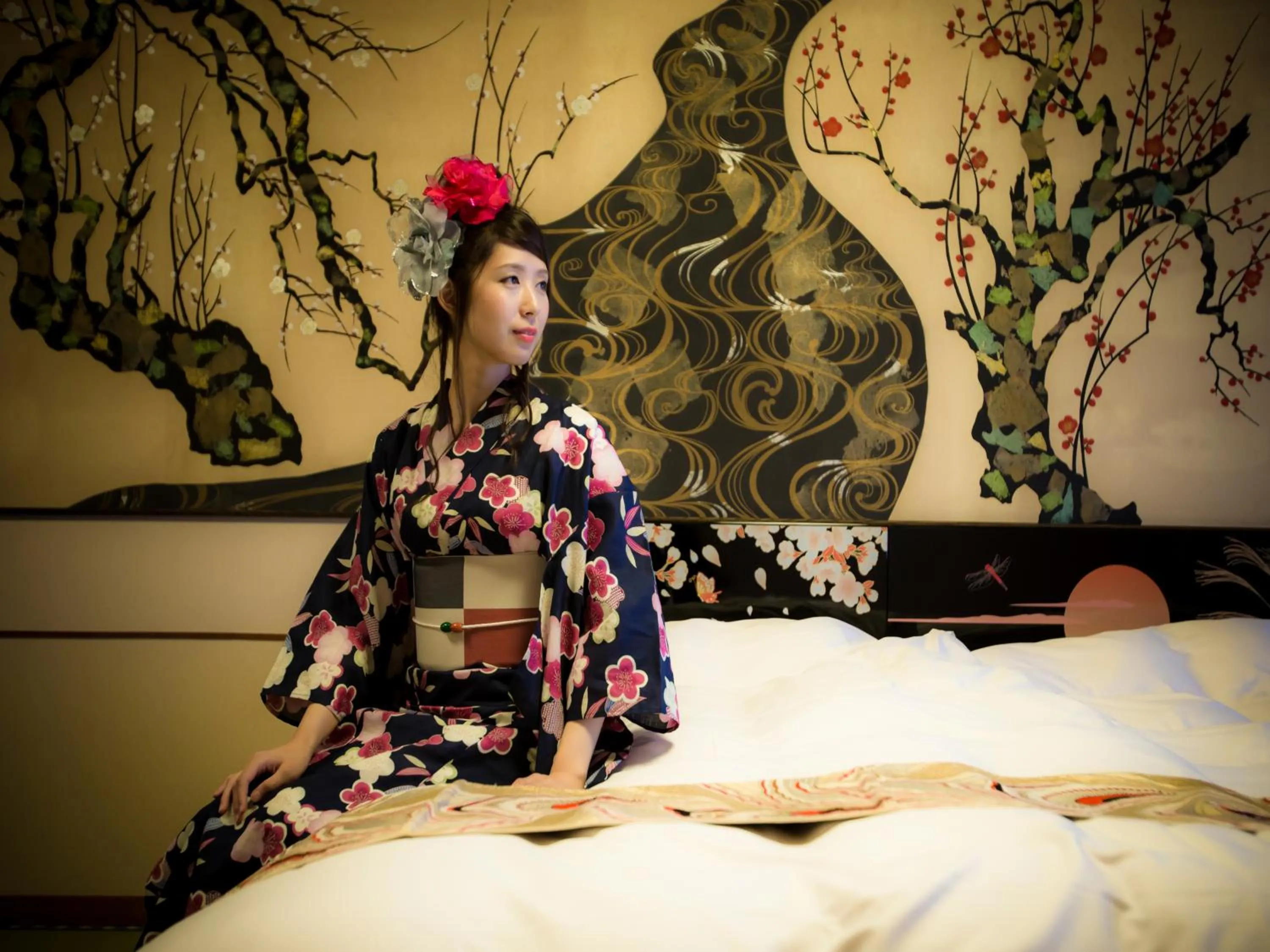 People, Bed in Kinosaki Onsen Hanakouji Saigetsu