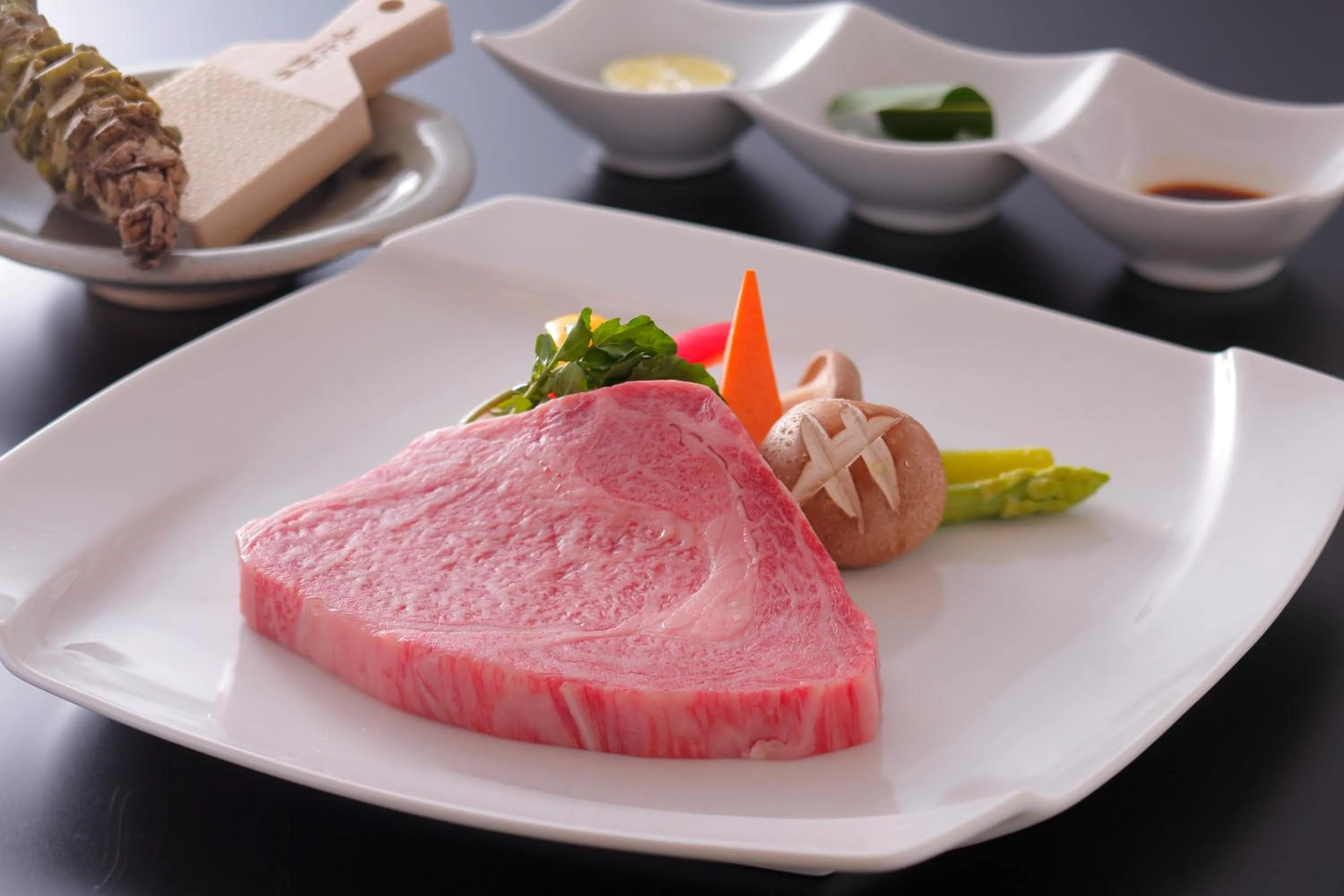 Food close-up in Kinosaki Onsen Hanakouji Saigetsu