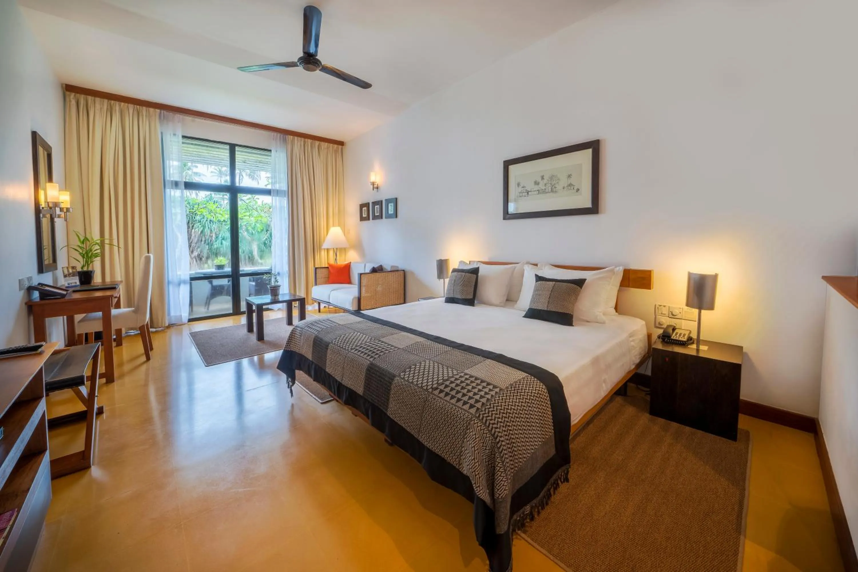 Photo of the whole room, Bed in The Blue Water - Geoffrey Bawa Heritage Resort Hotel