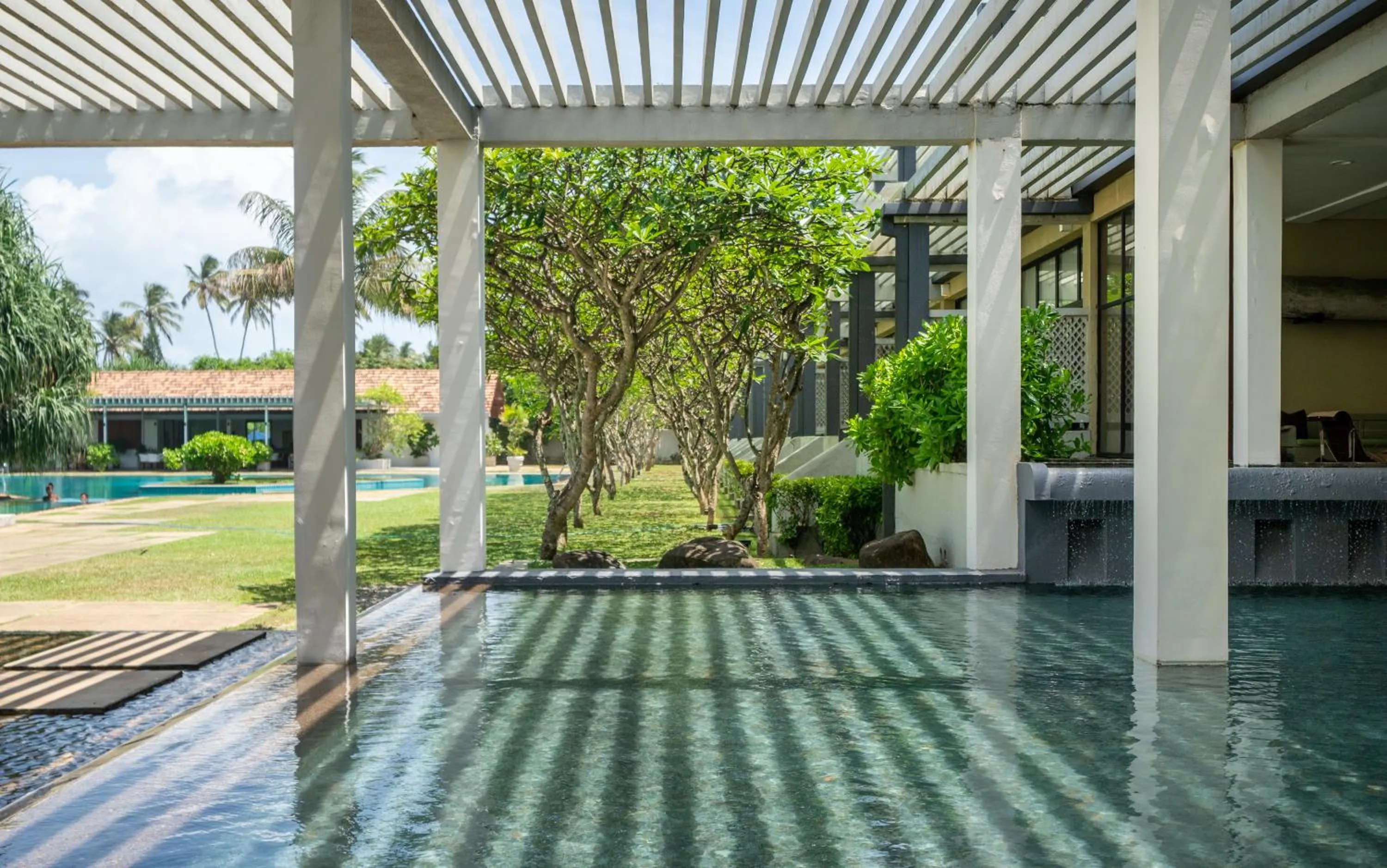 Decorative detail in The Blue Water - Geoffrey Bawa Heritage Resort Hotel