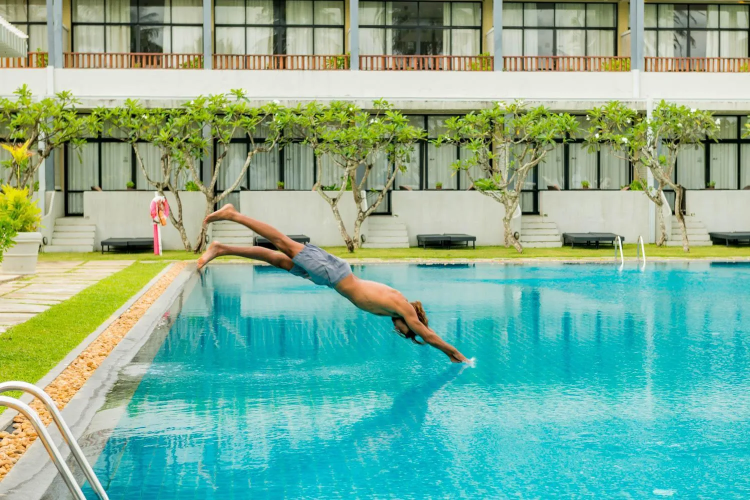 Pool view in The Blue Water - Geoffrey Bawa Heritage Resort Hotel