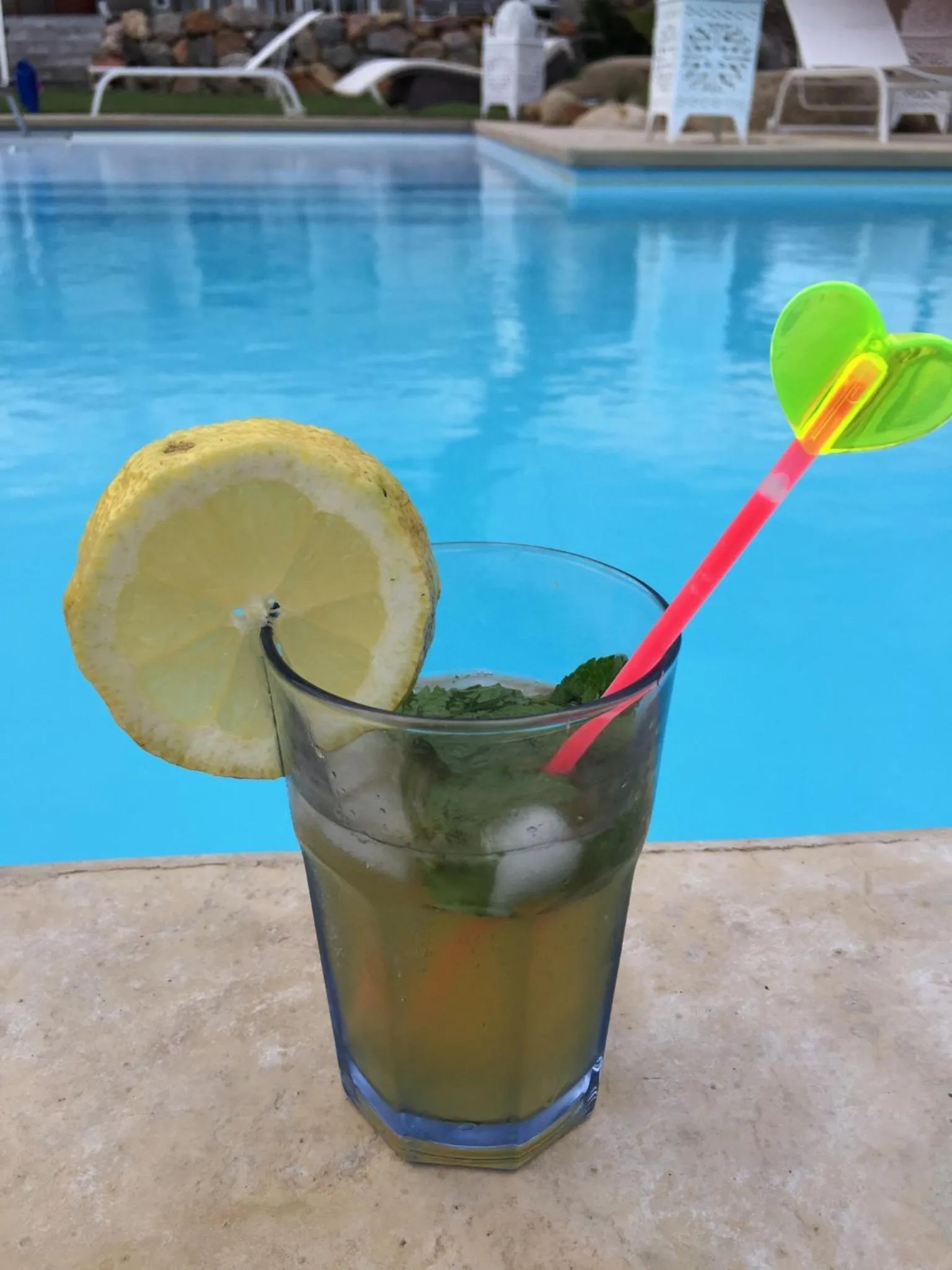 Pool view in Escapades Lointaines