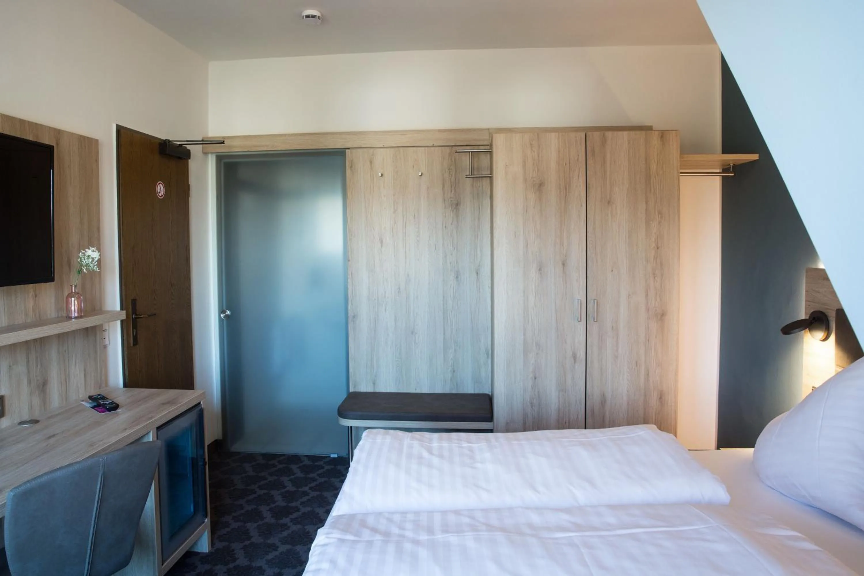 Bed in Hotel Wilms