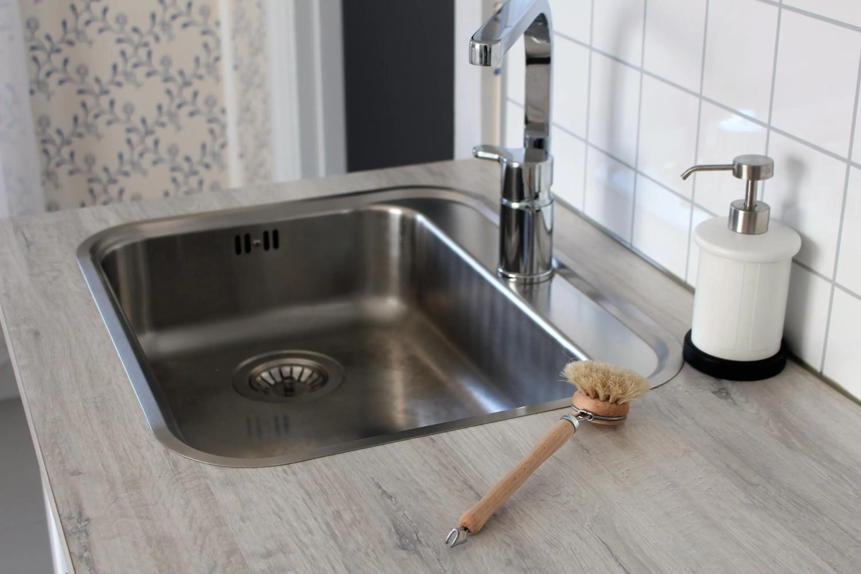 Kitchen or kitchenette in STF Hostel Vilhelmina Kyrkstad