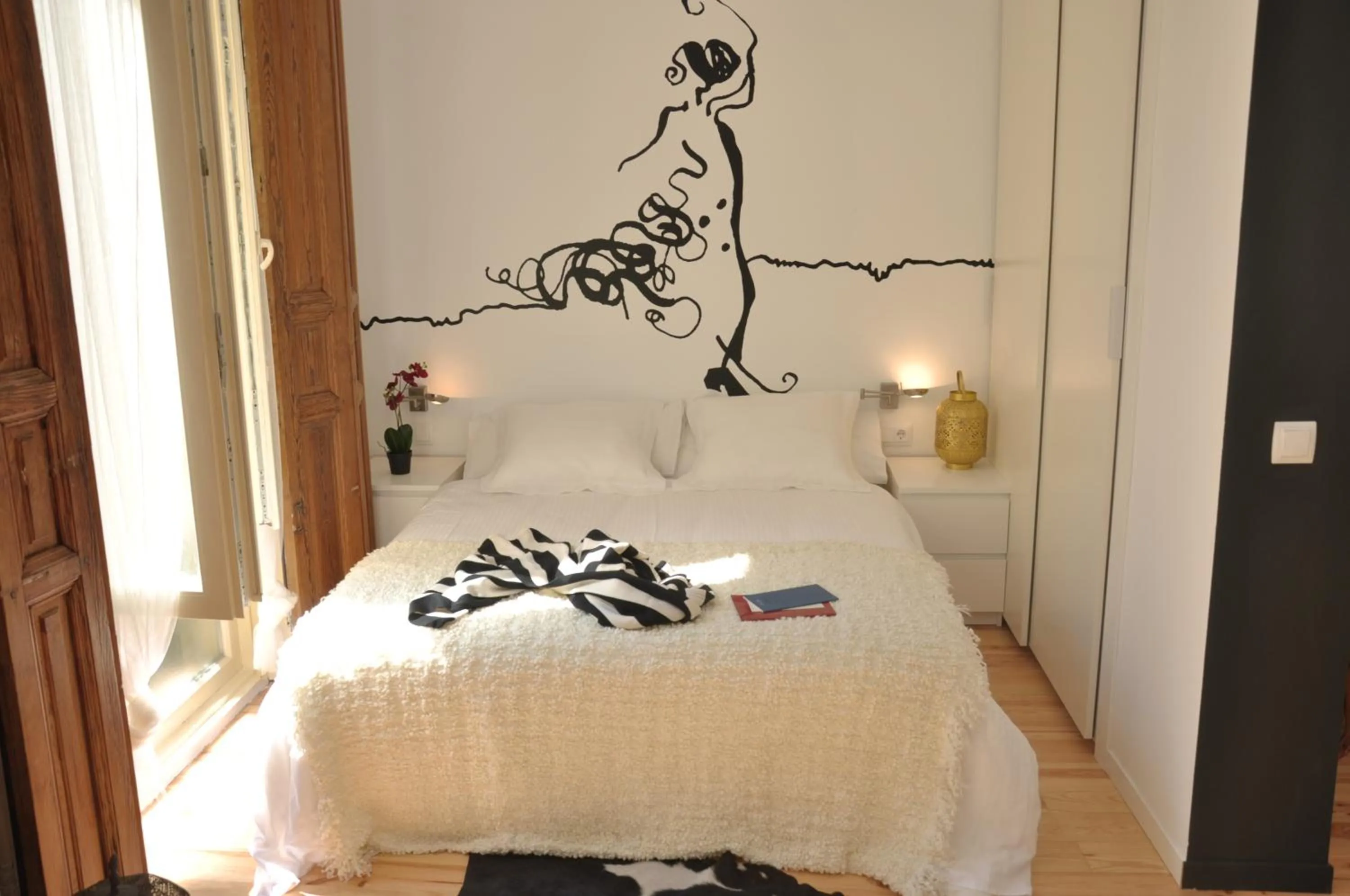 Bedroom, Bed in Apartamentos Matute 11