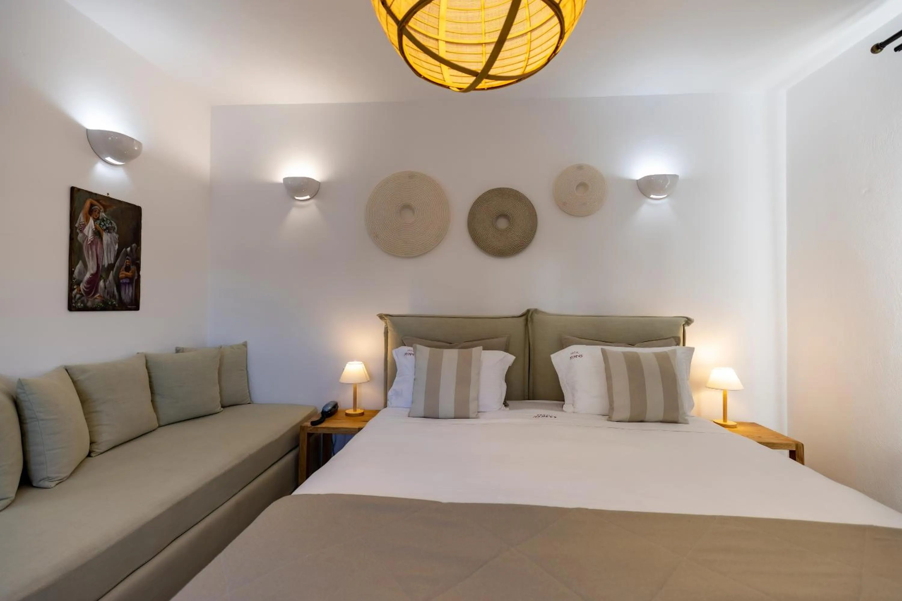 Bedroom in Nymfes Hotel