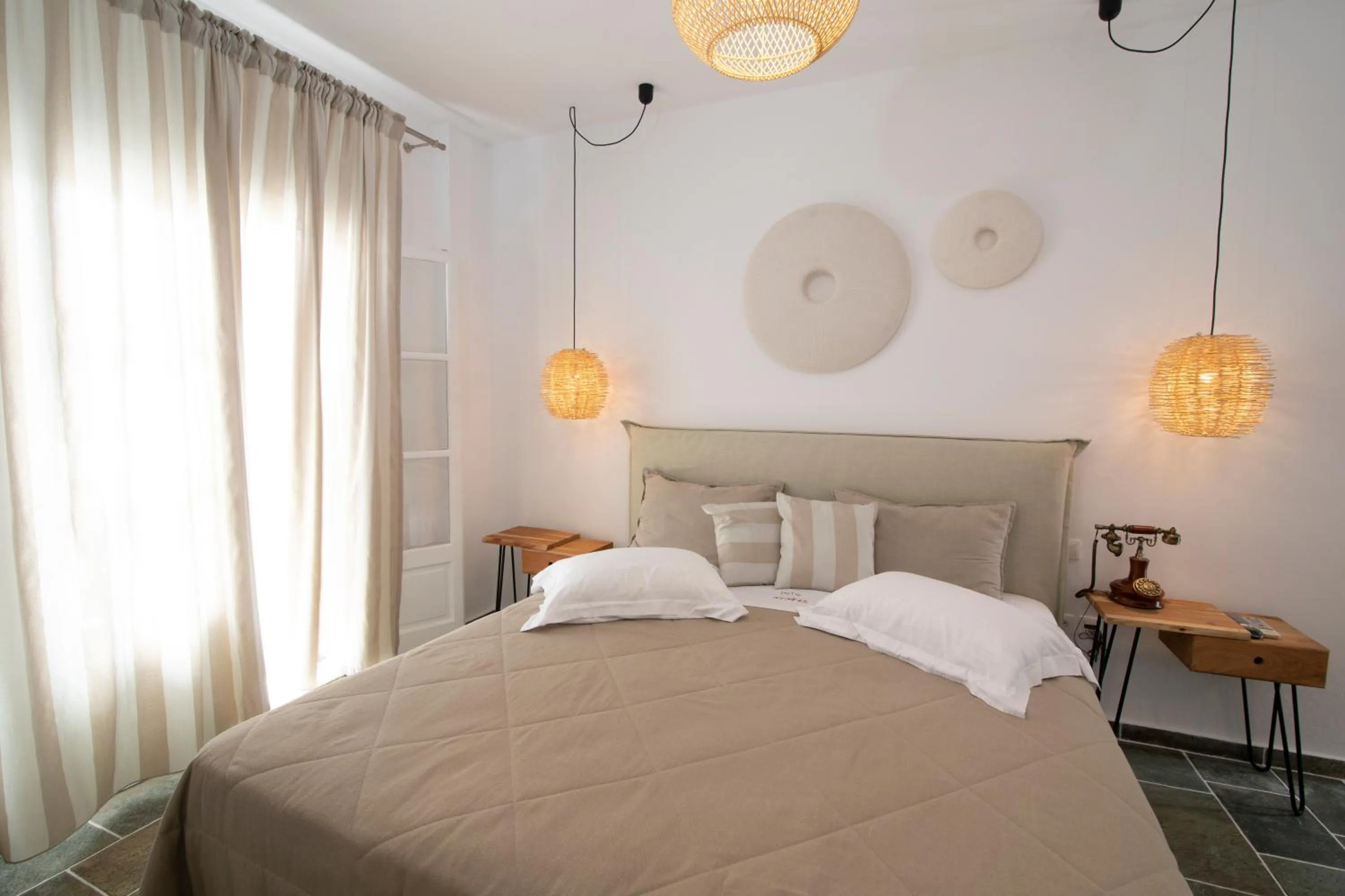 Bedroom in Nymfes Hotel