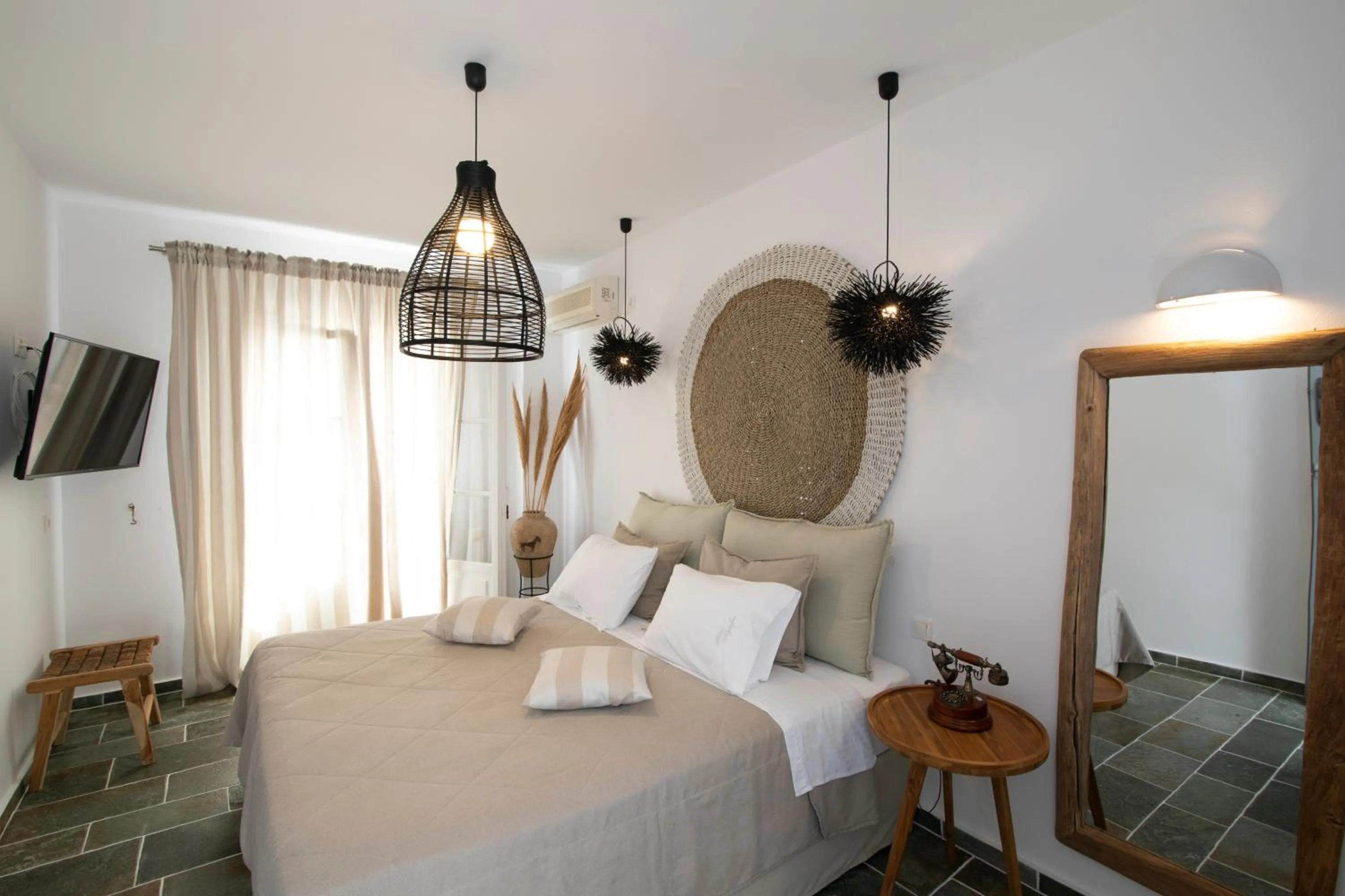 Bedroom in Nymfes Hotel