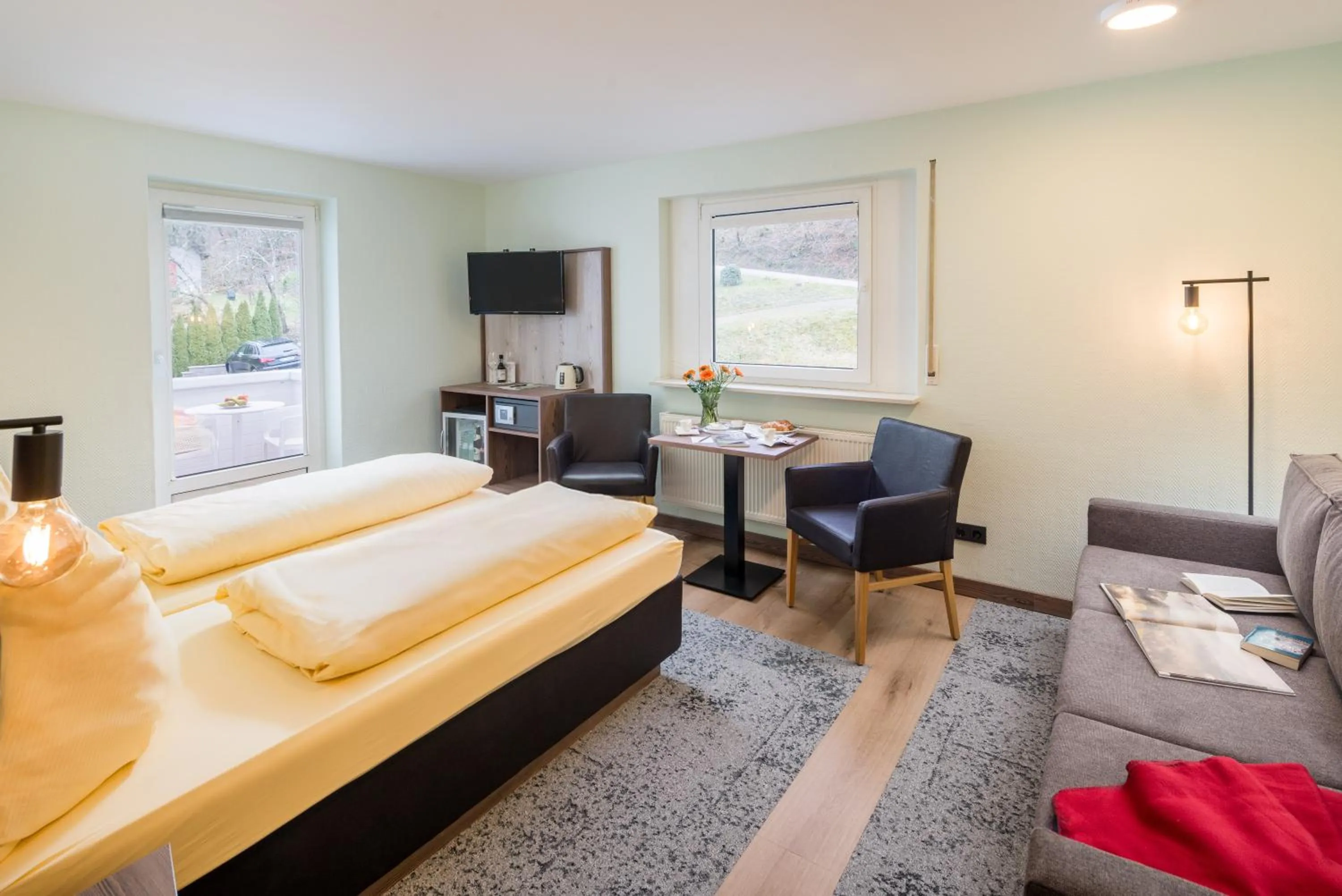 Photo of the whole room, Bed in Waldhotel Sonnenberg