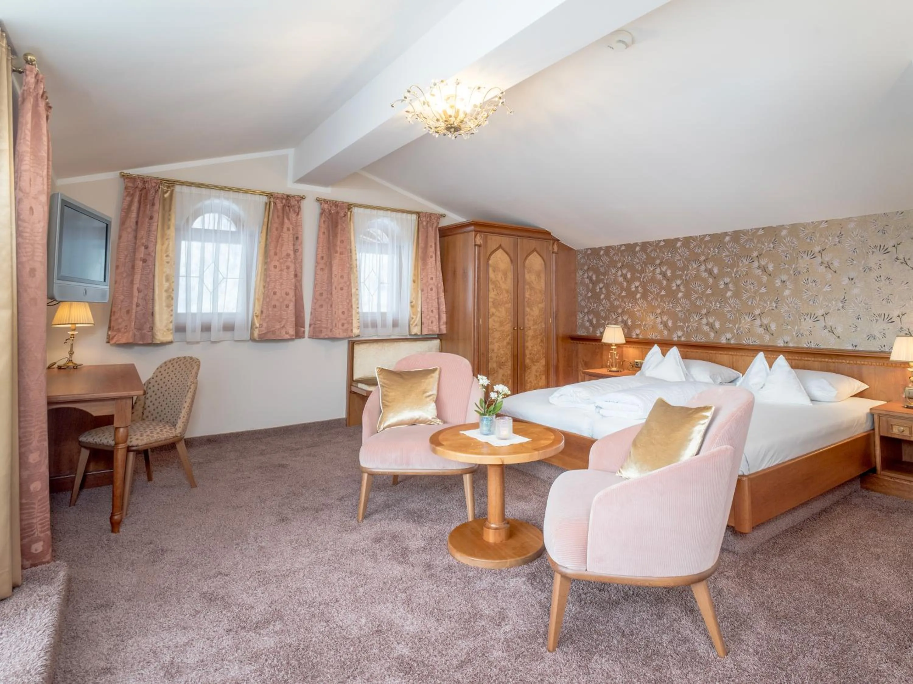 Living room, Bed in Der Lärchenhof