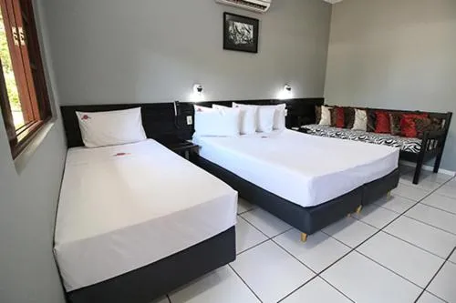 Bed in Hotel Pousada Bonsai