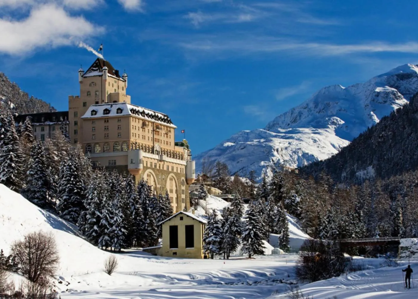 Property building in Schloss Hotel & Spa Pontresina