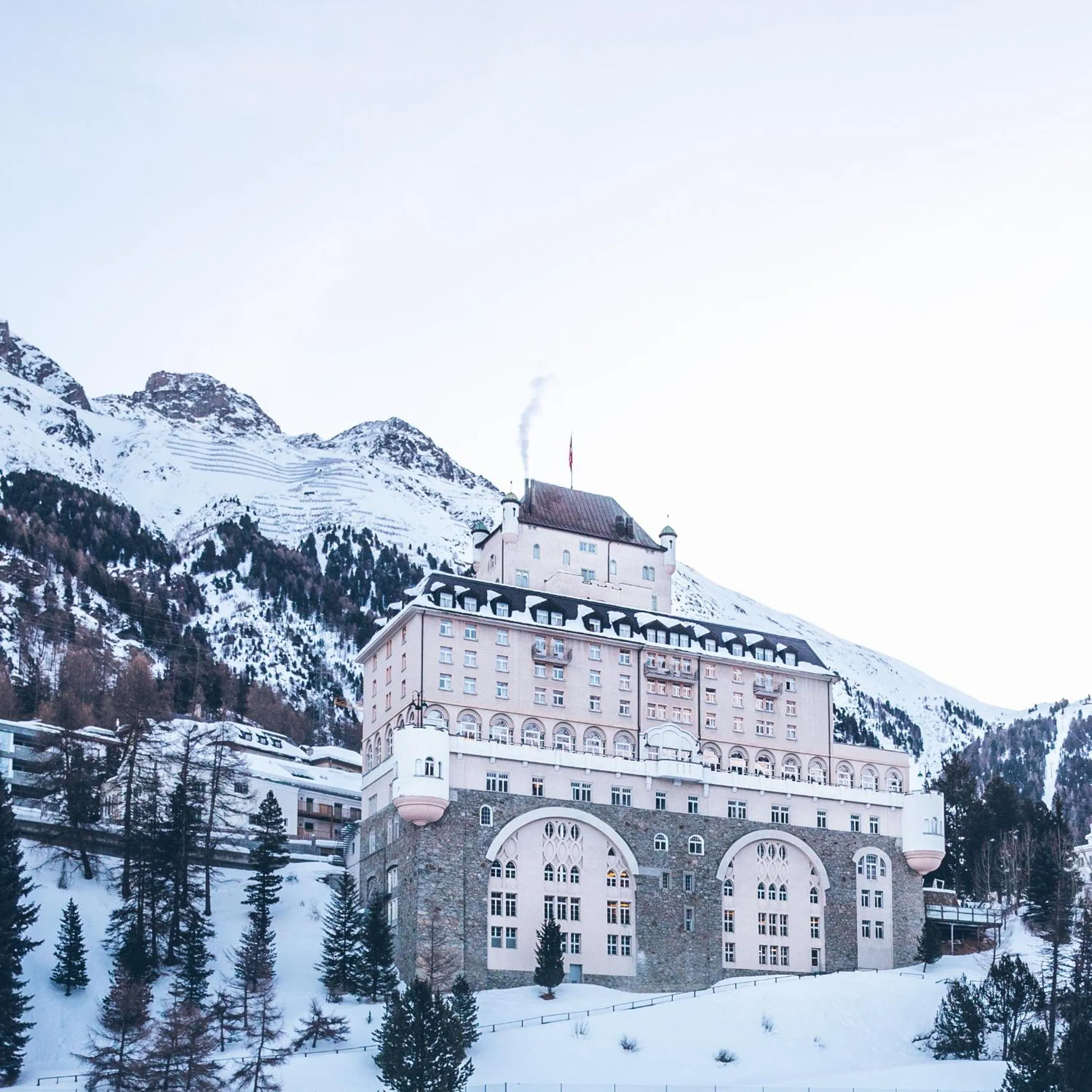 Property building in Schloss Hotel & Spa Pontresina