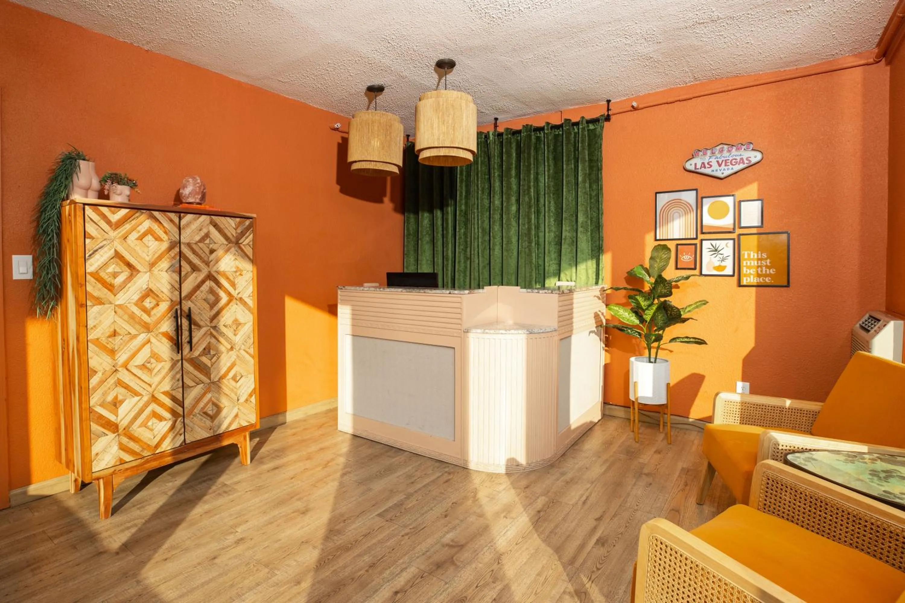 Lobby or reception in Bungalows Hostel