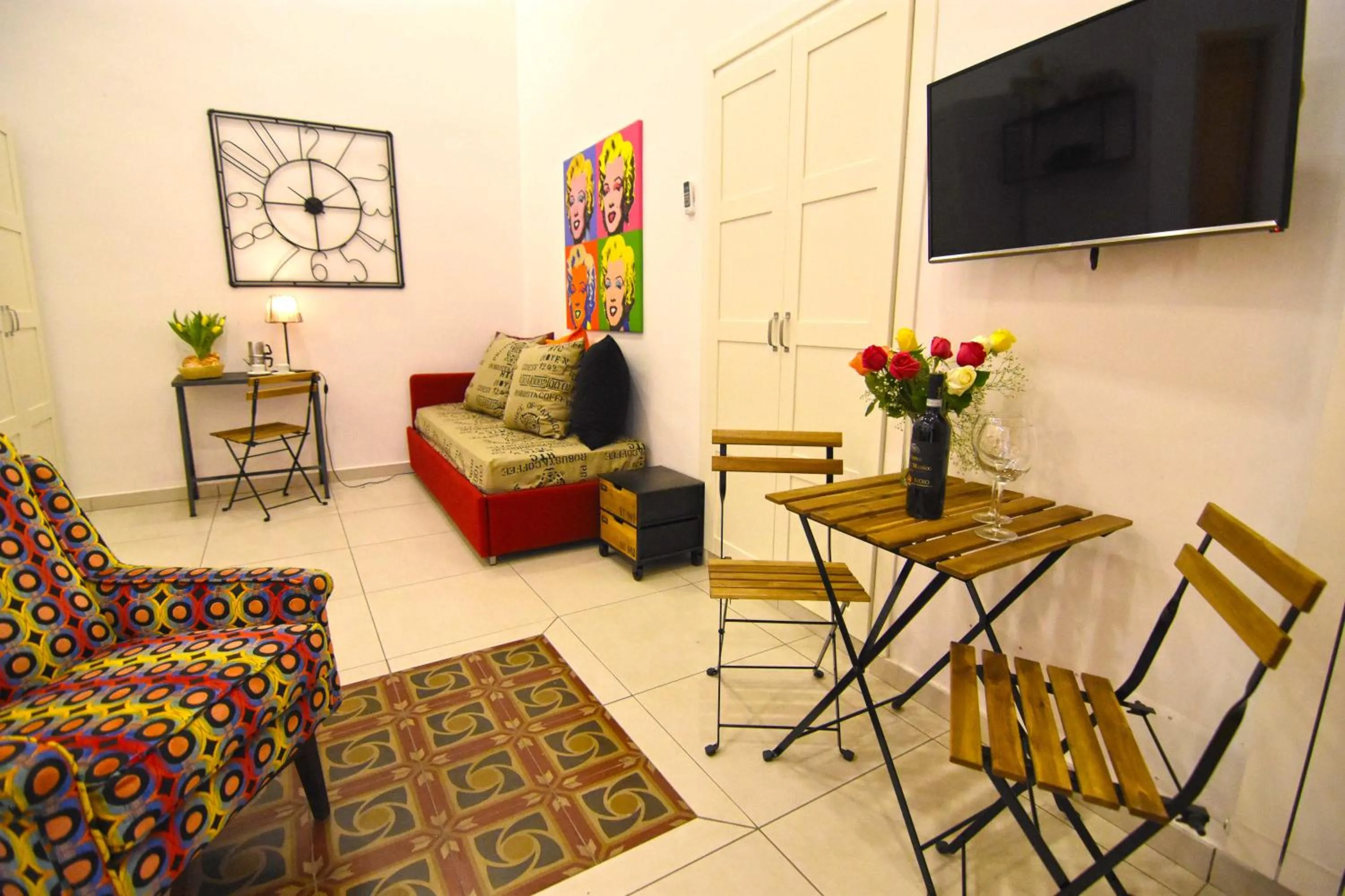 Living room in B&B Ninarella Napoli