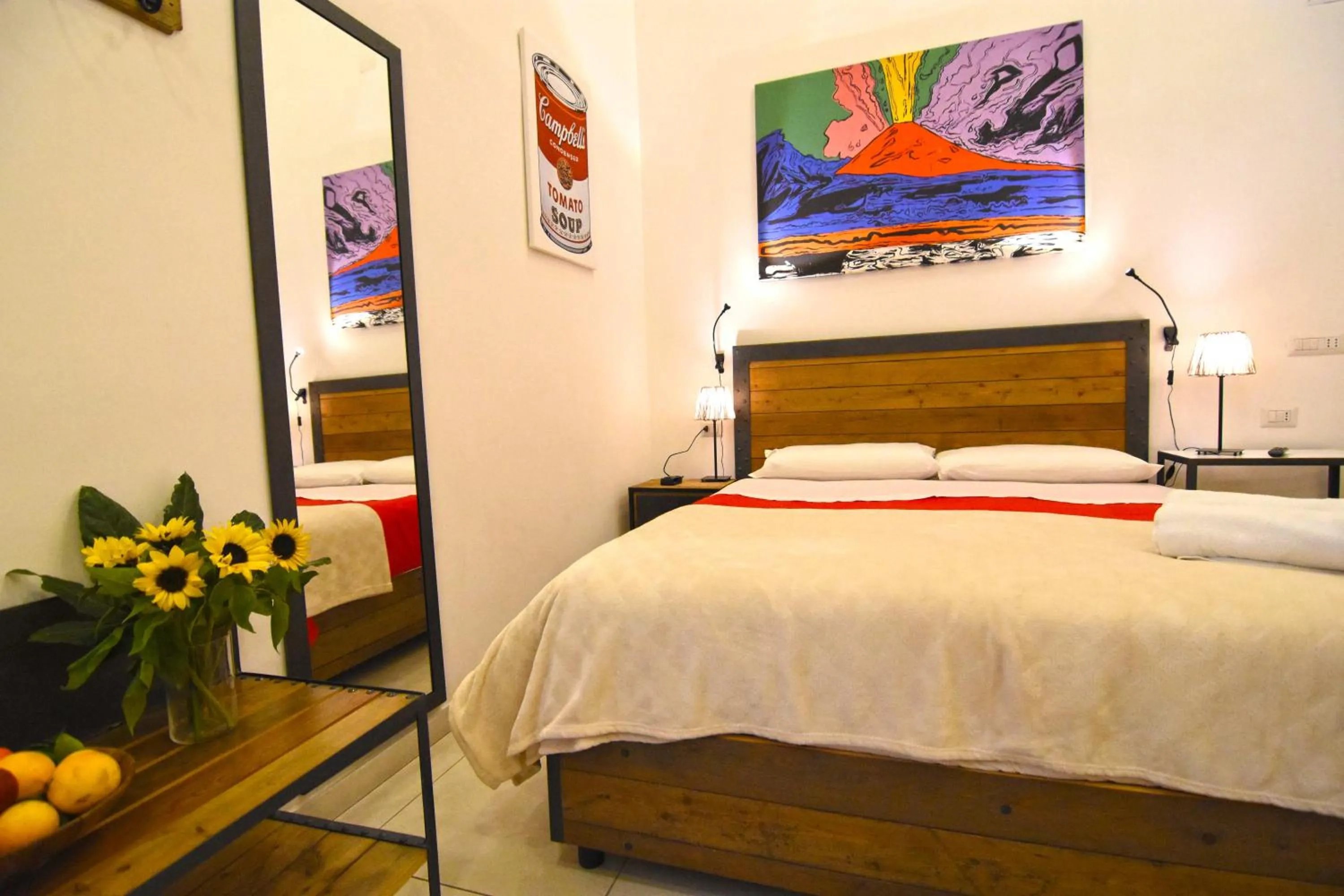 Shower, Bed in B&B Ninarella Napoli