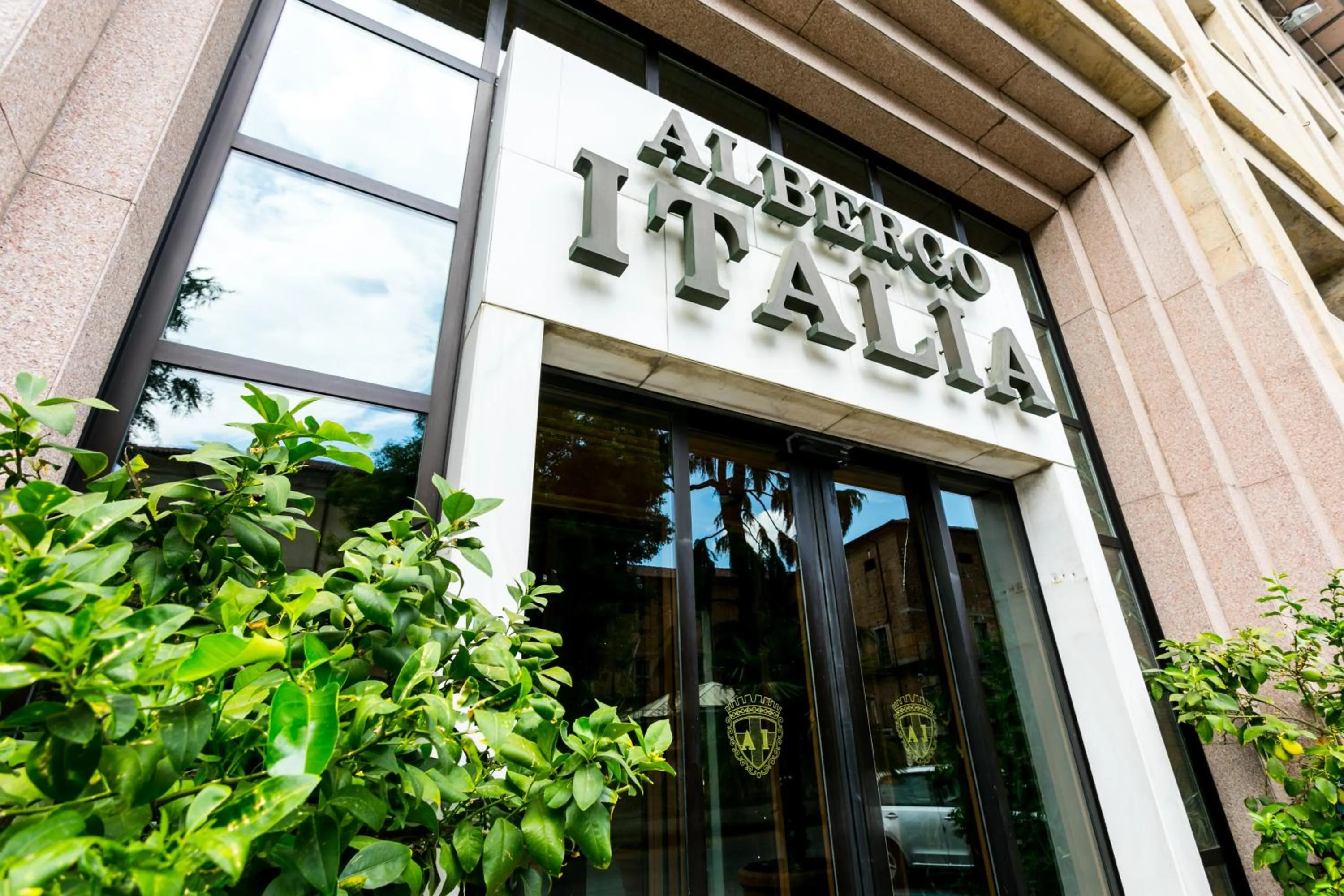 Property logo or sign in Albergo Italia