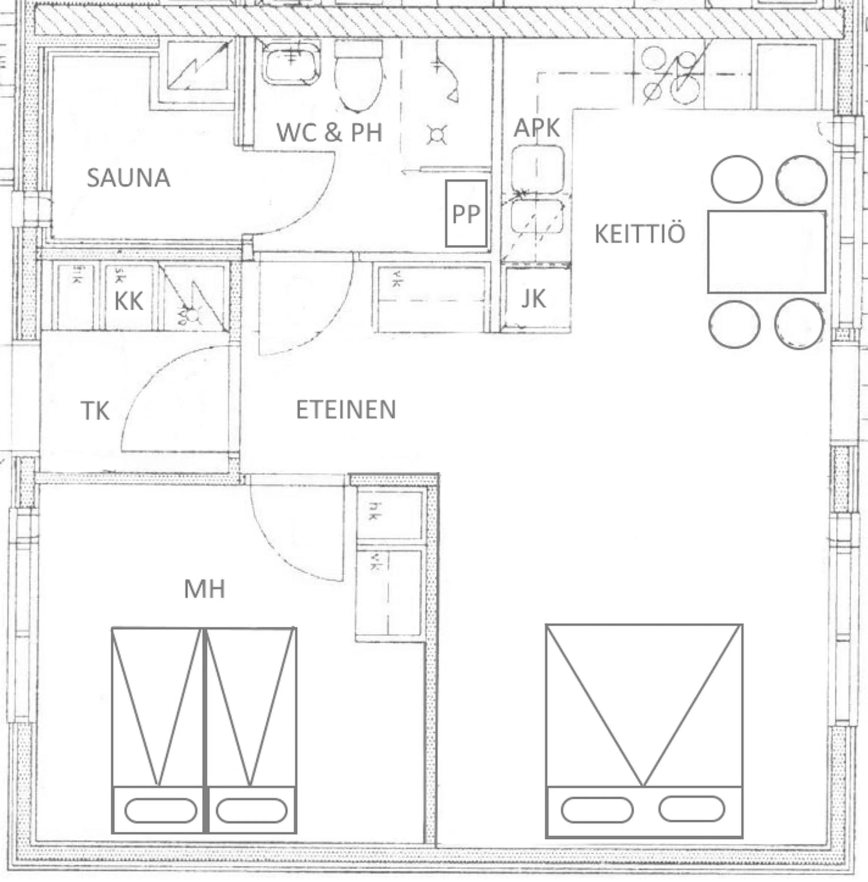 Floor plan in Apartments Huili