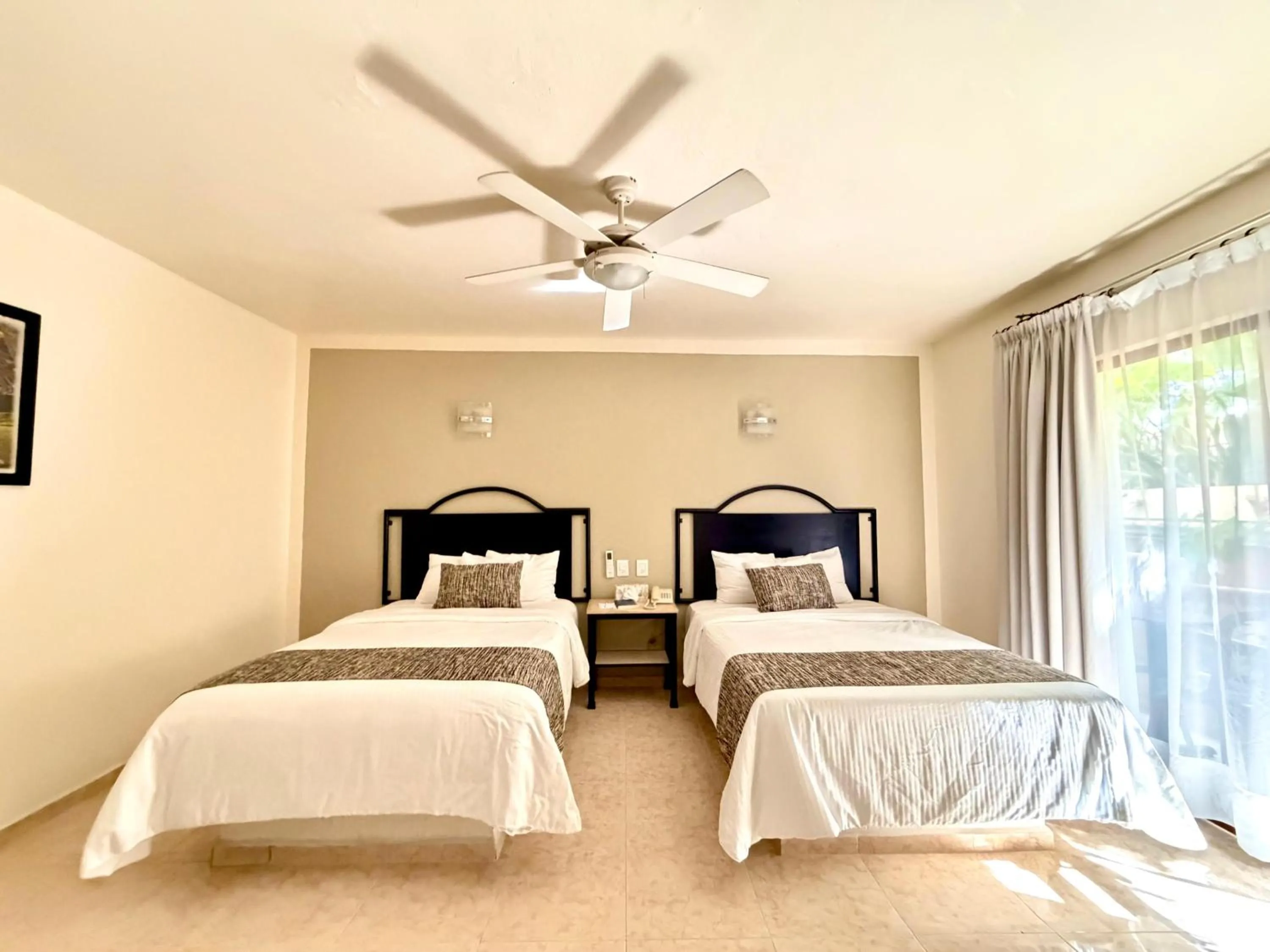 Bed in Hotel Chablis Palenque