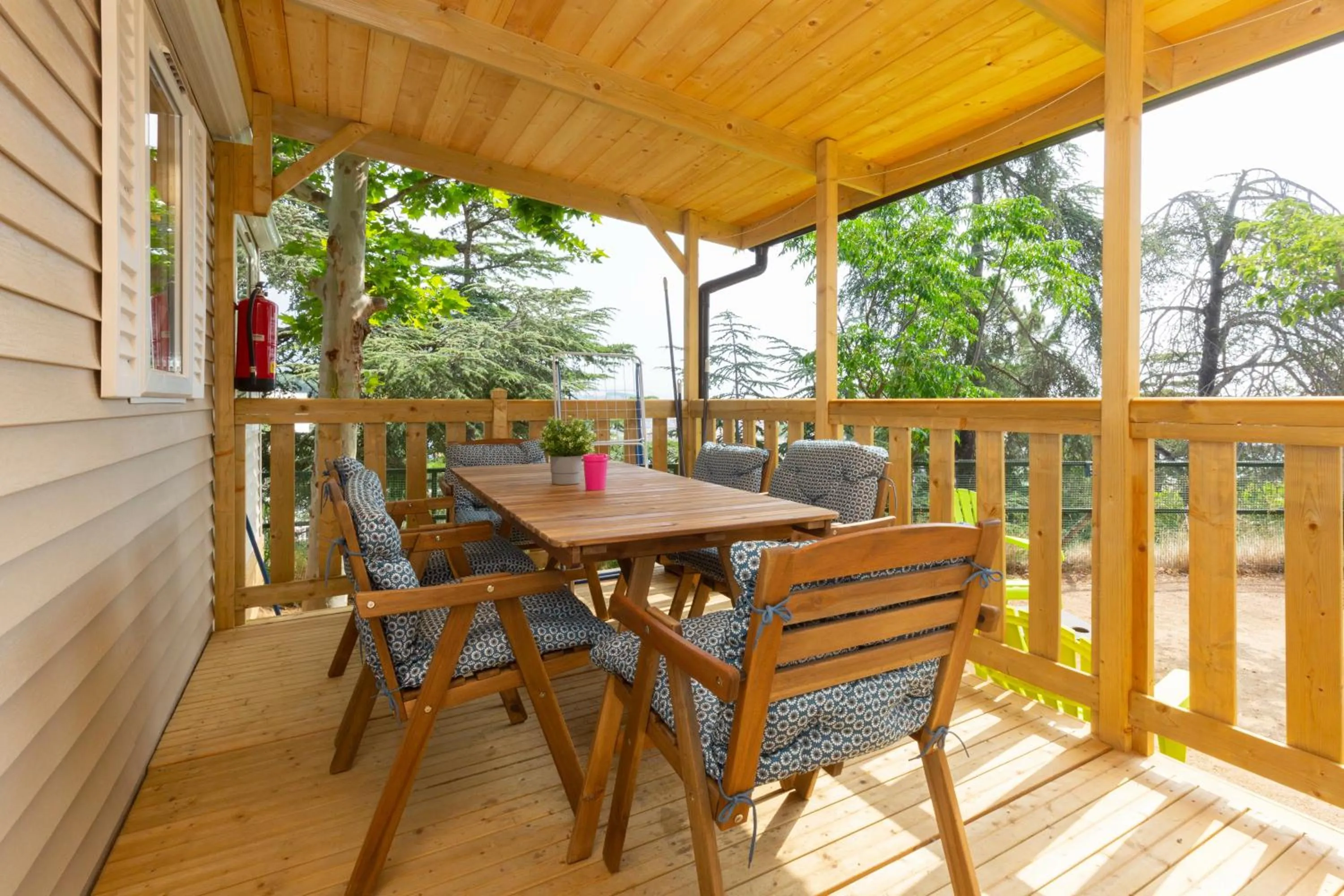 Balcony/Terrace in Camping Bungalows El Far