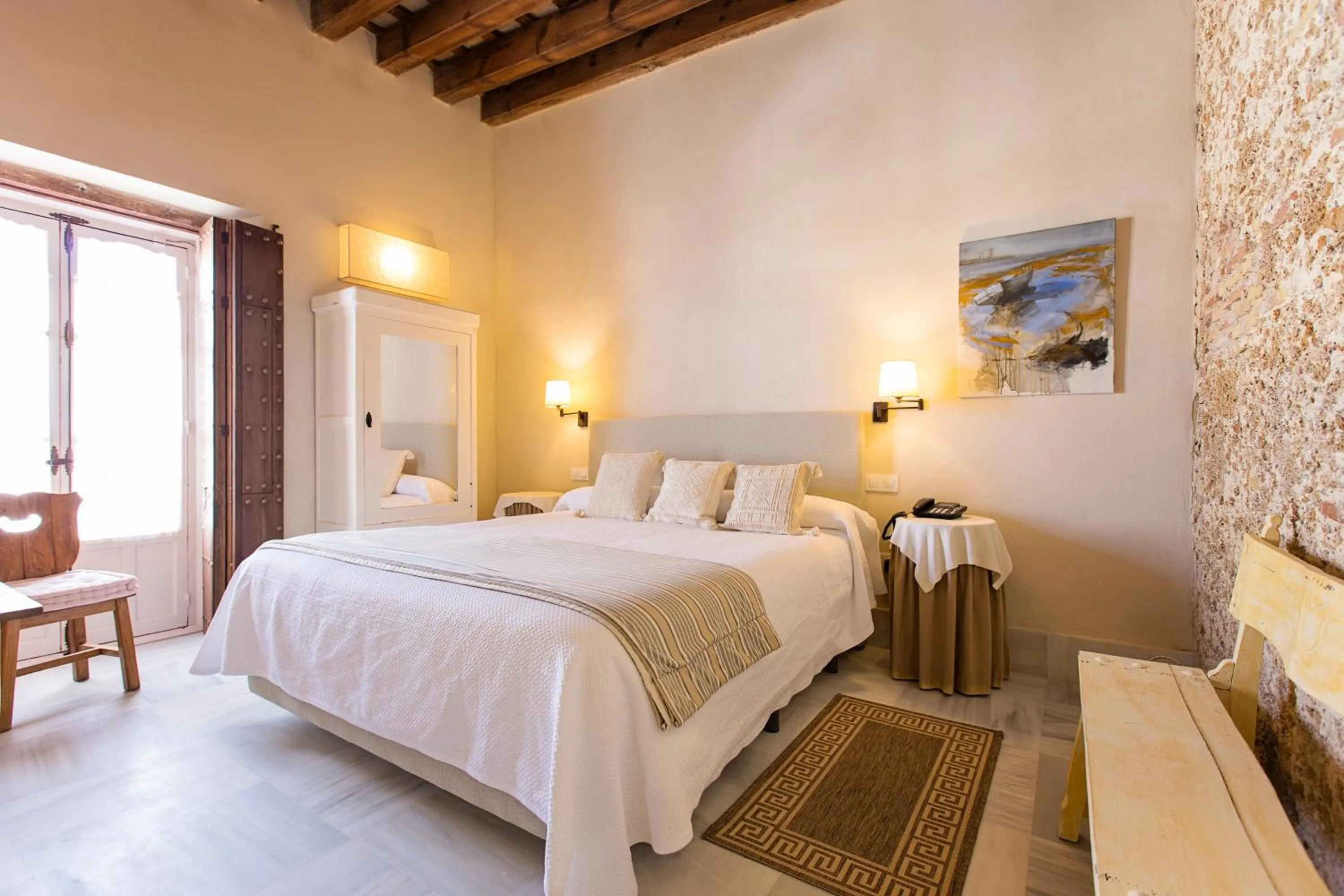 Bedroom, Bed in Hotel Casa de las Cuatro Torres