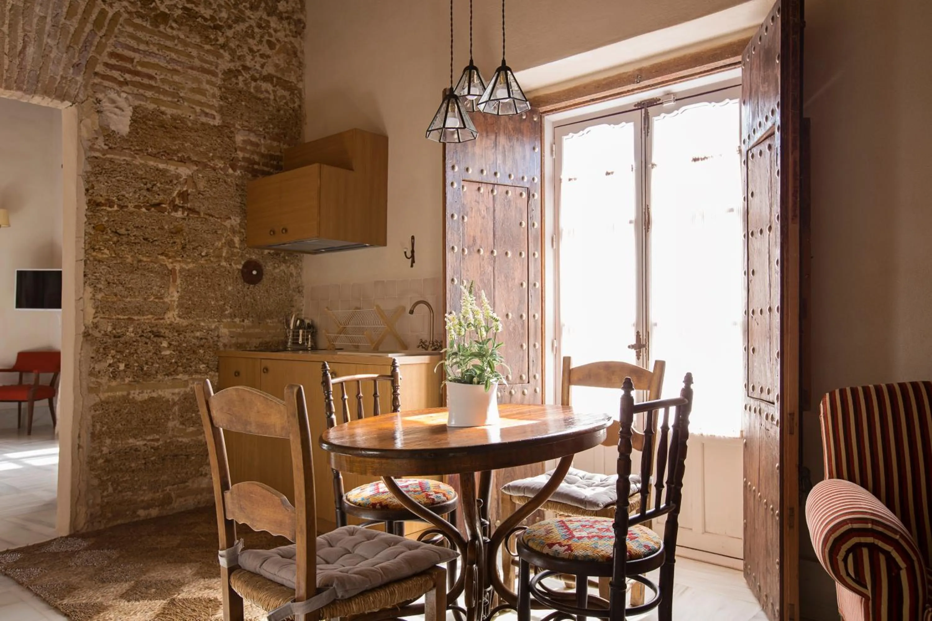 Kitchen or kitchenette in Hotel Casa de las Cuatro Torres