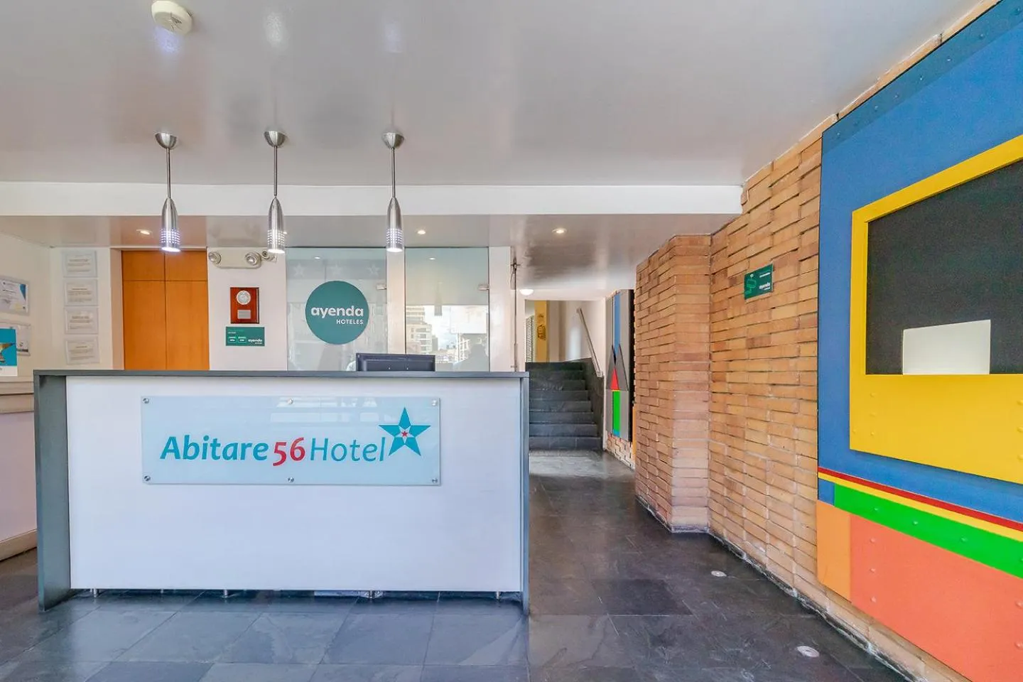 Lobby or reception in Hotel Abitare 56