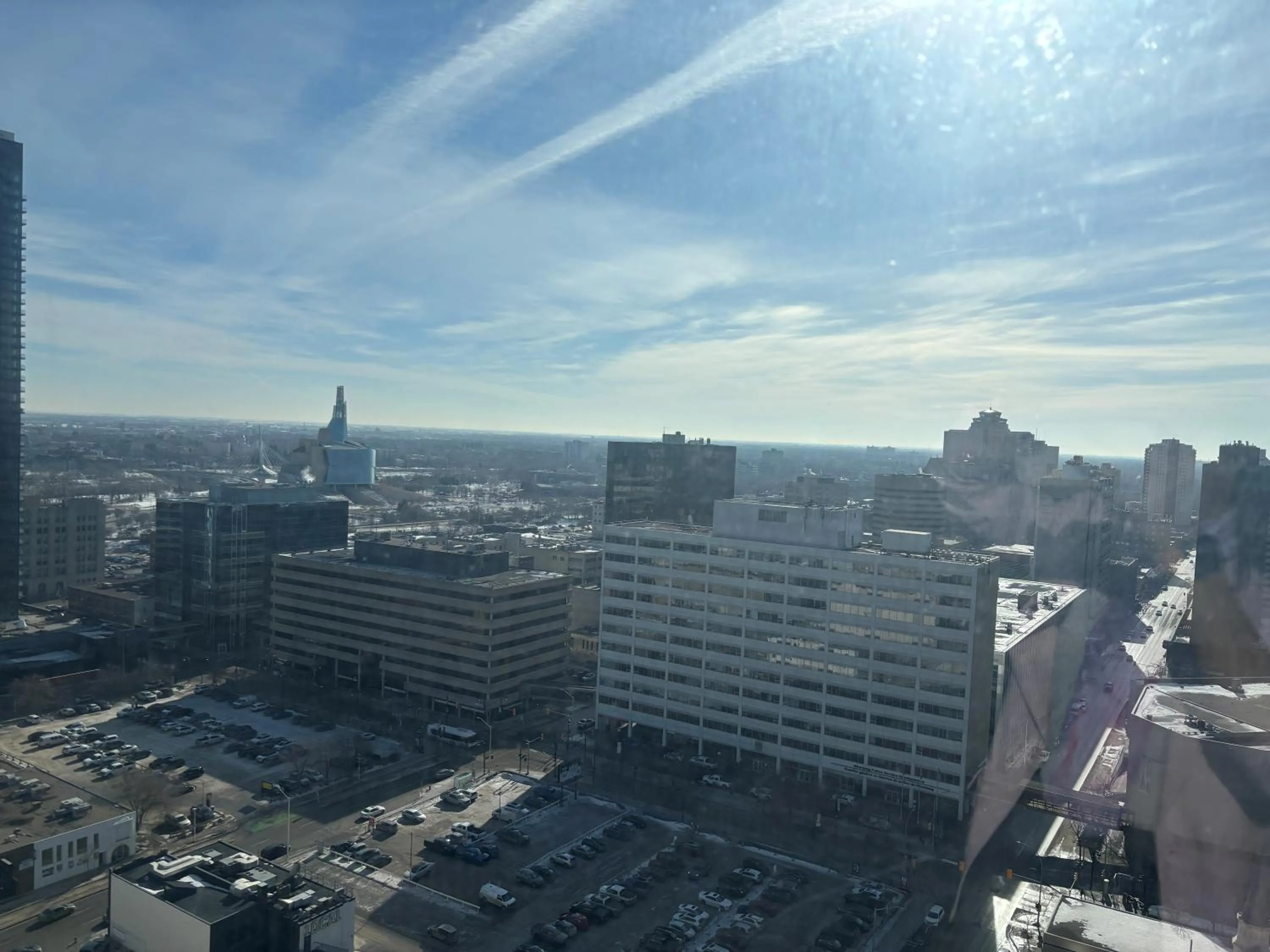 City view in Radisson Hotel Winnipeg Downtown